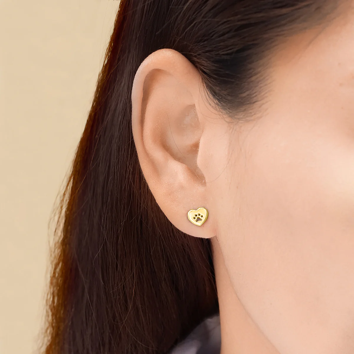 Heart Dog Paw Studs - Image 6