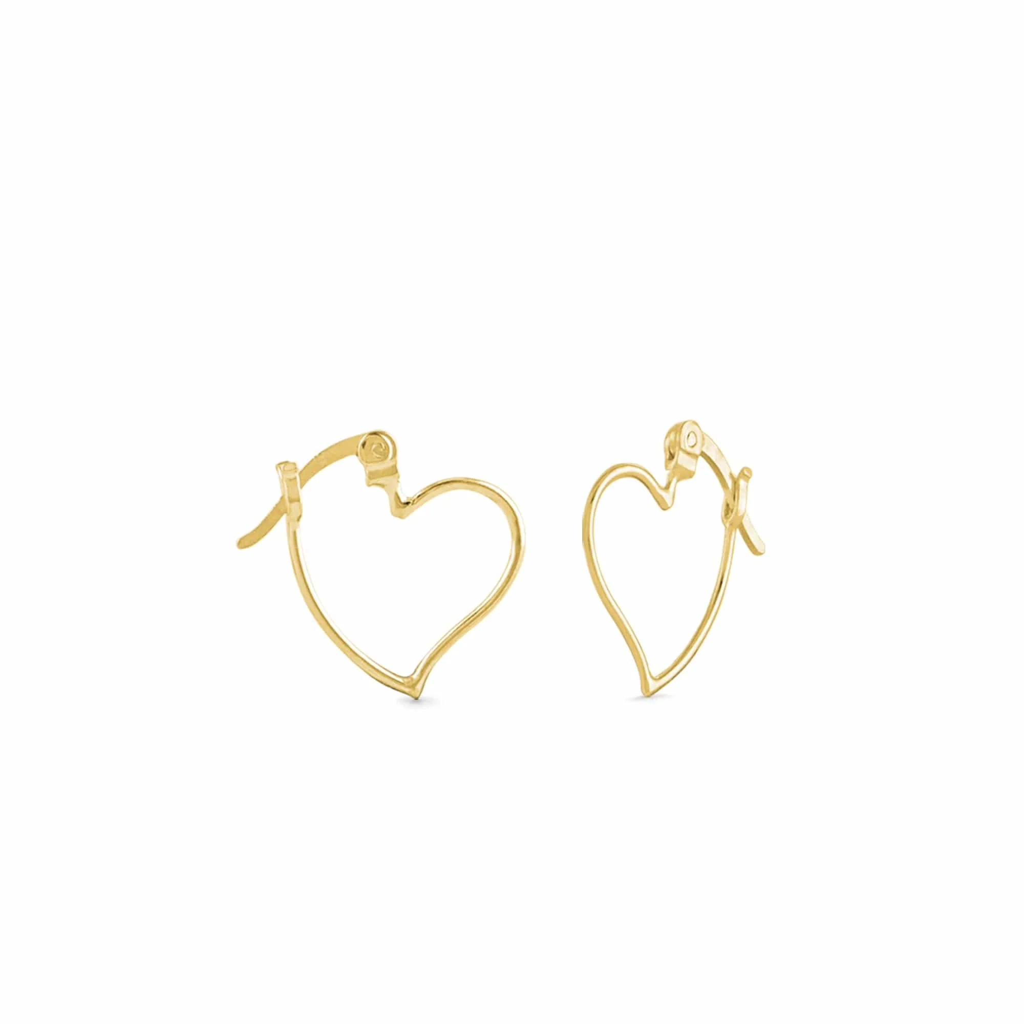 Heart Tilt Hoops