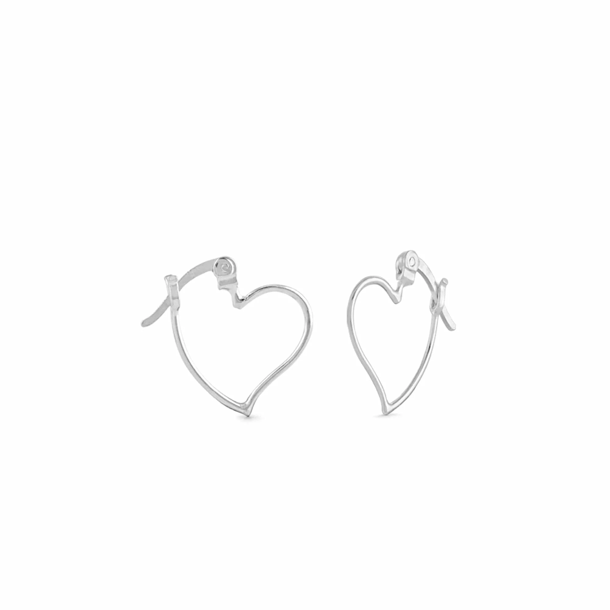 Heart Tilt Hoops - Image 2