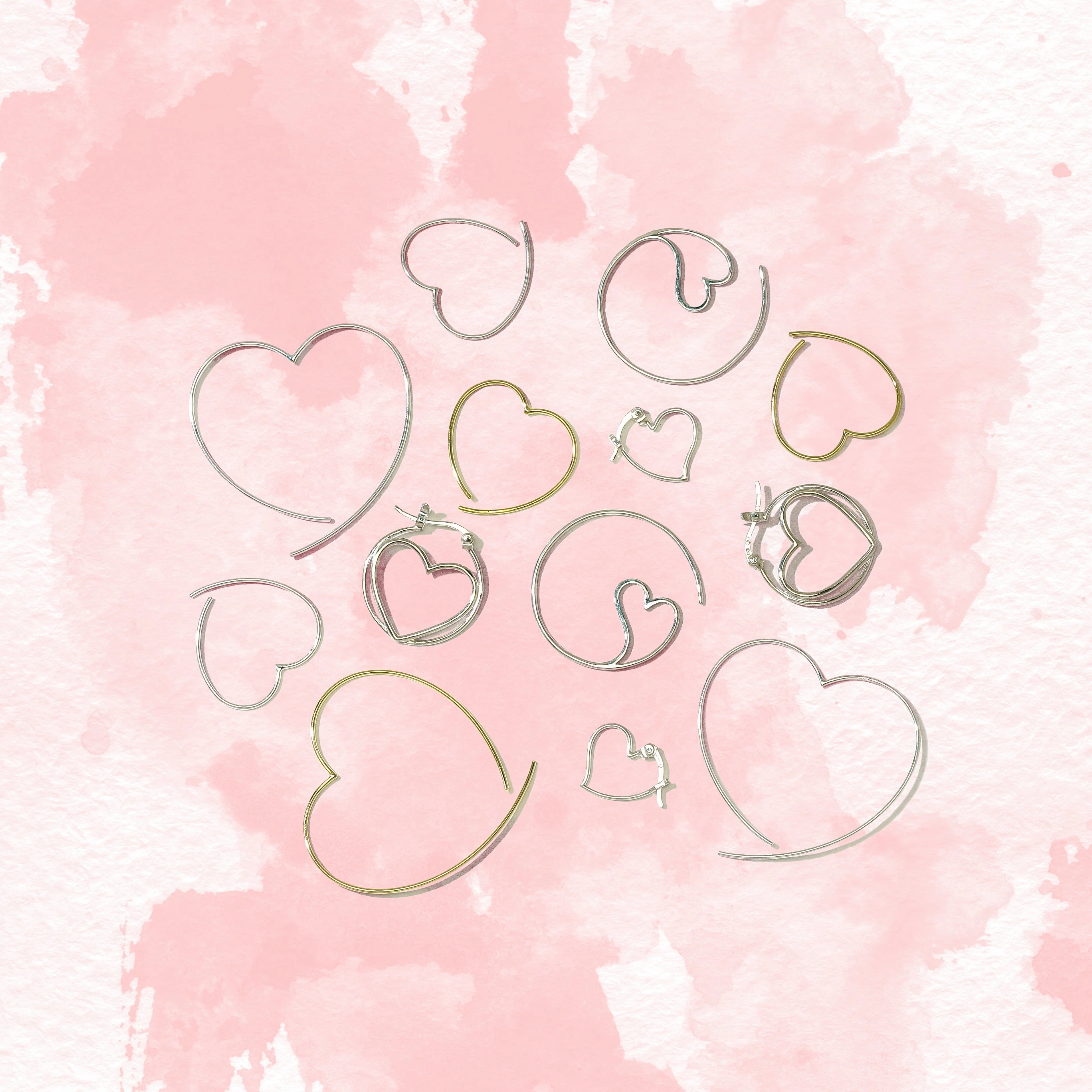 Heart Tilt Hoops - Image 5
