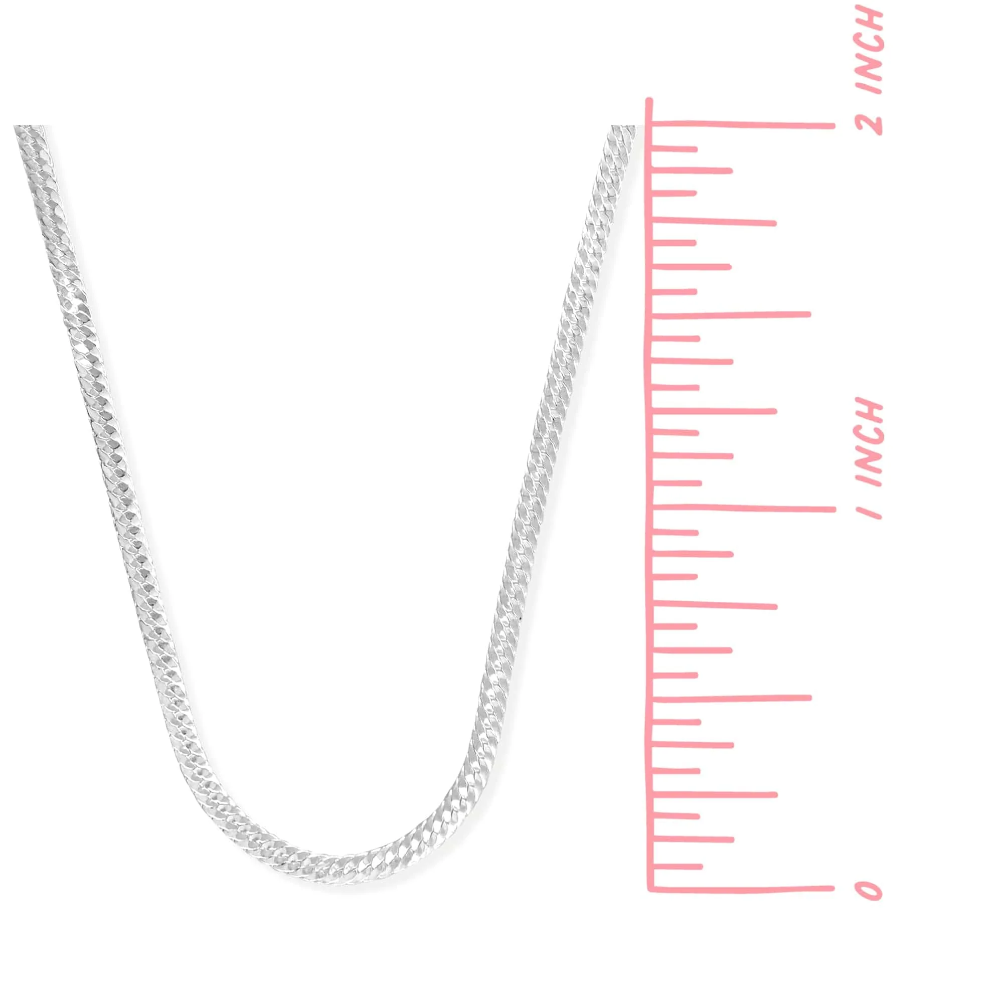 Herringbone Chain Necklace - Image 5
