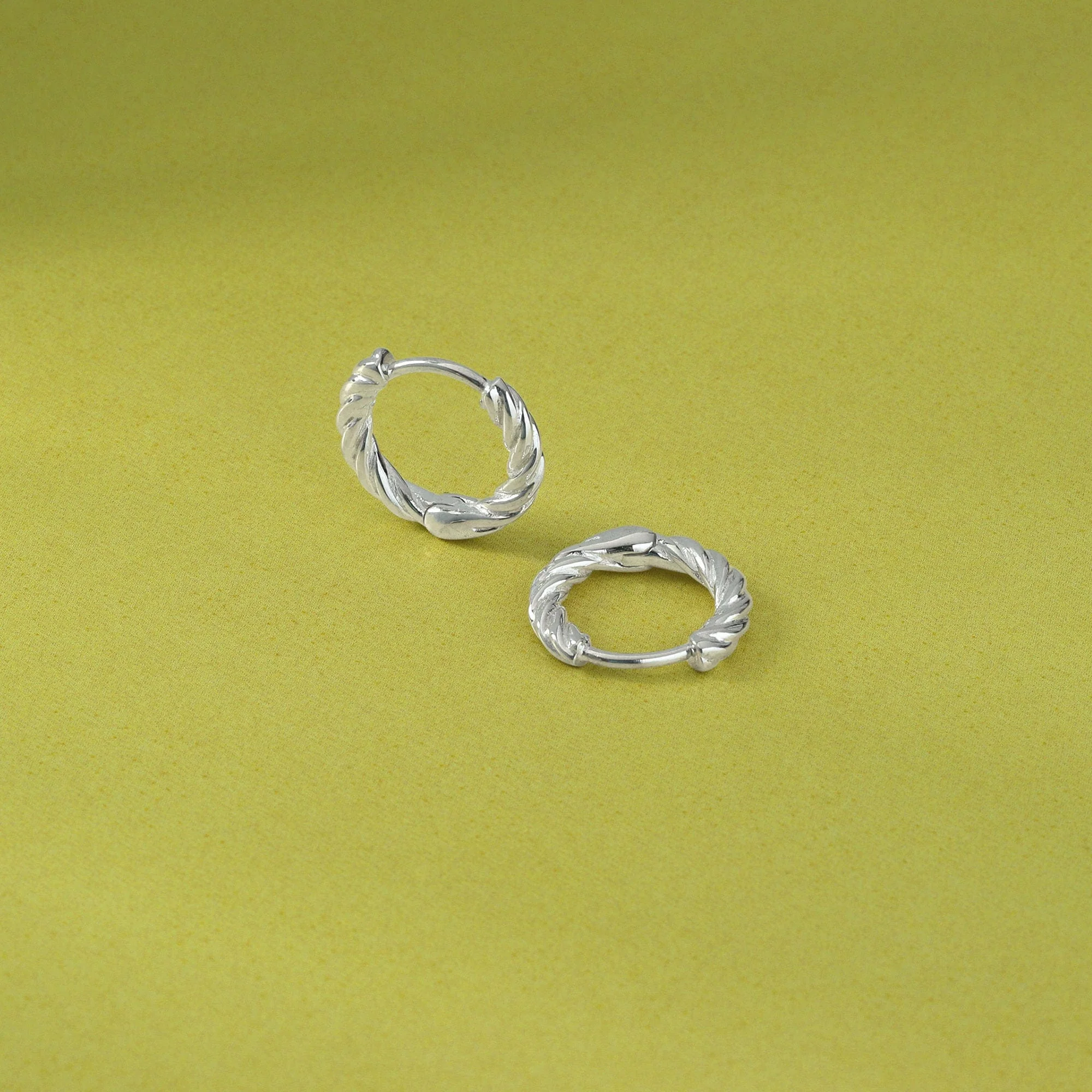 Braided Huggie Hoops - Image 10