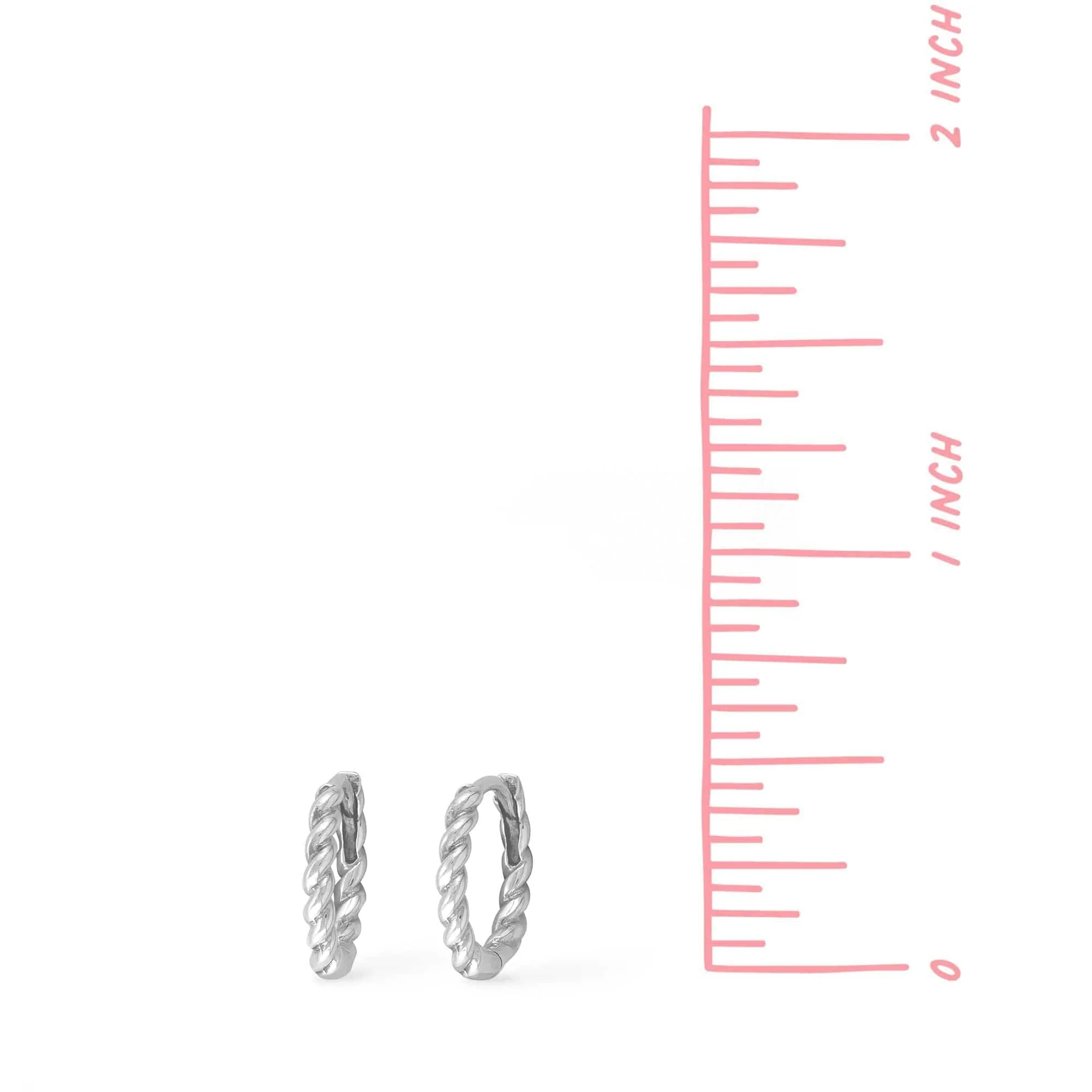 Braided Huggie Hoops - Image 11