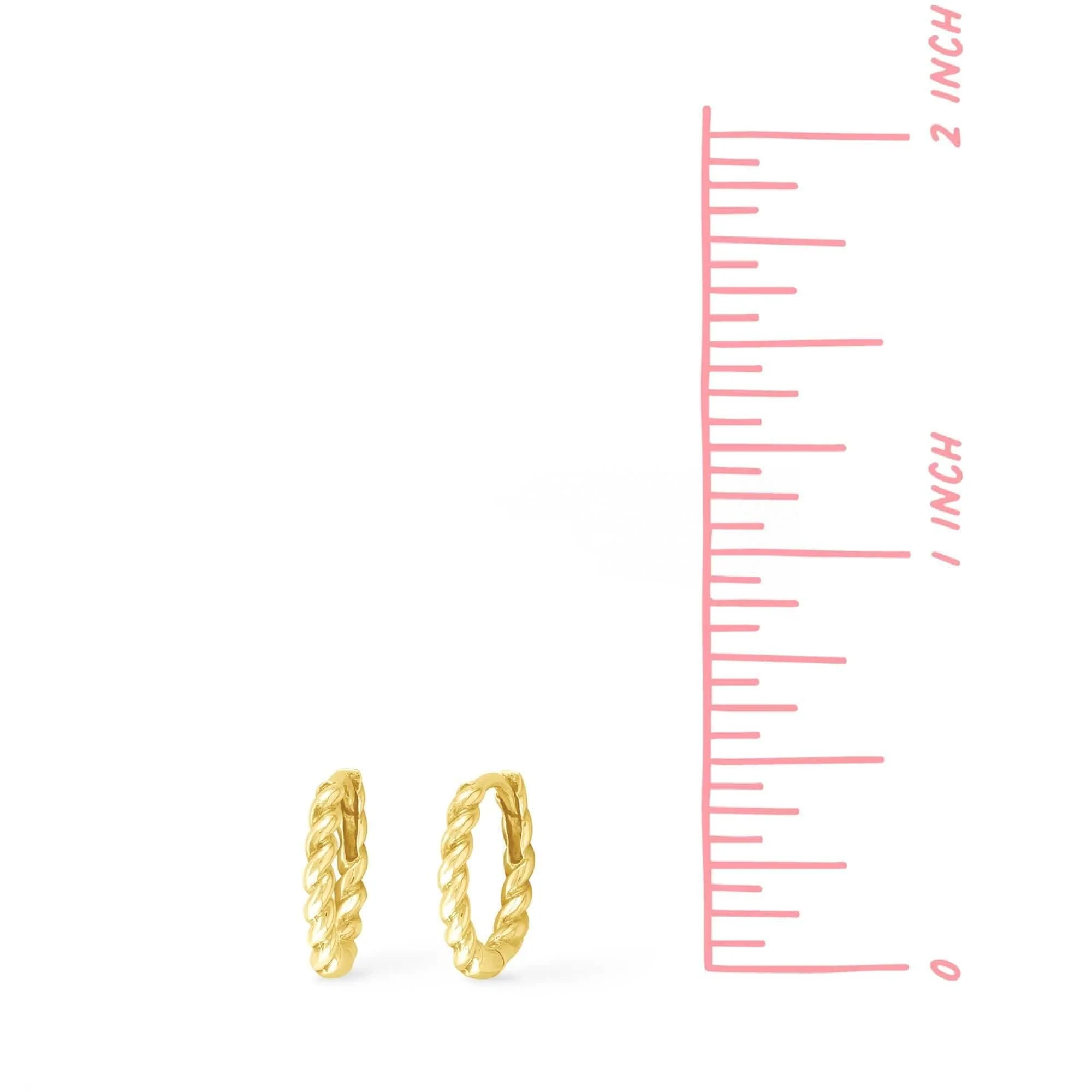 Braided Huggie Hoops - Image 12