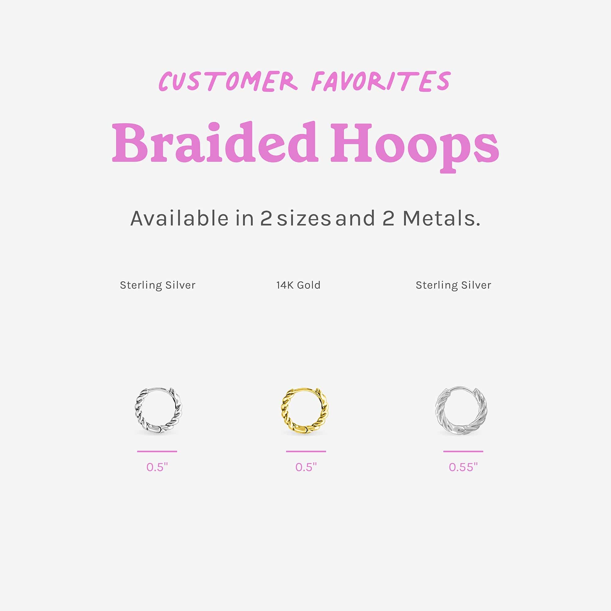 Braided Huggie Hoops - Image 2