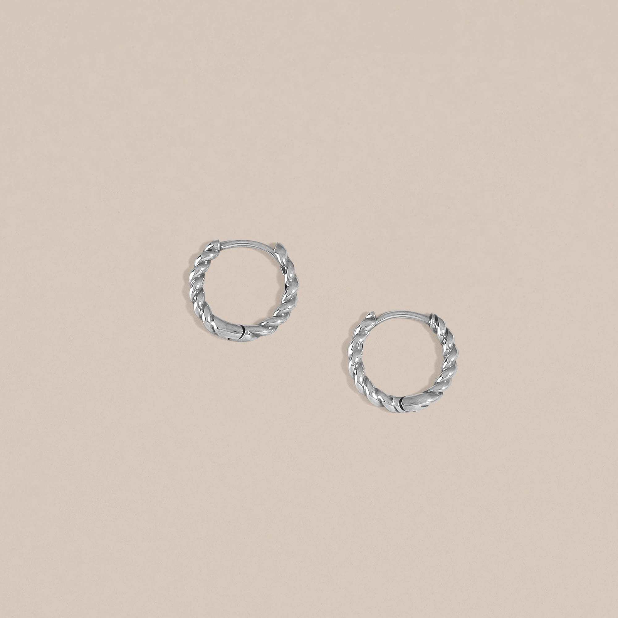 Braided Huggie Hoops - Image 5