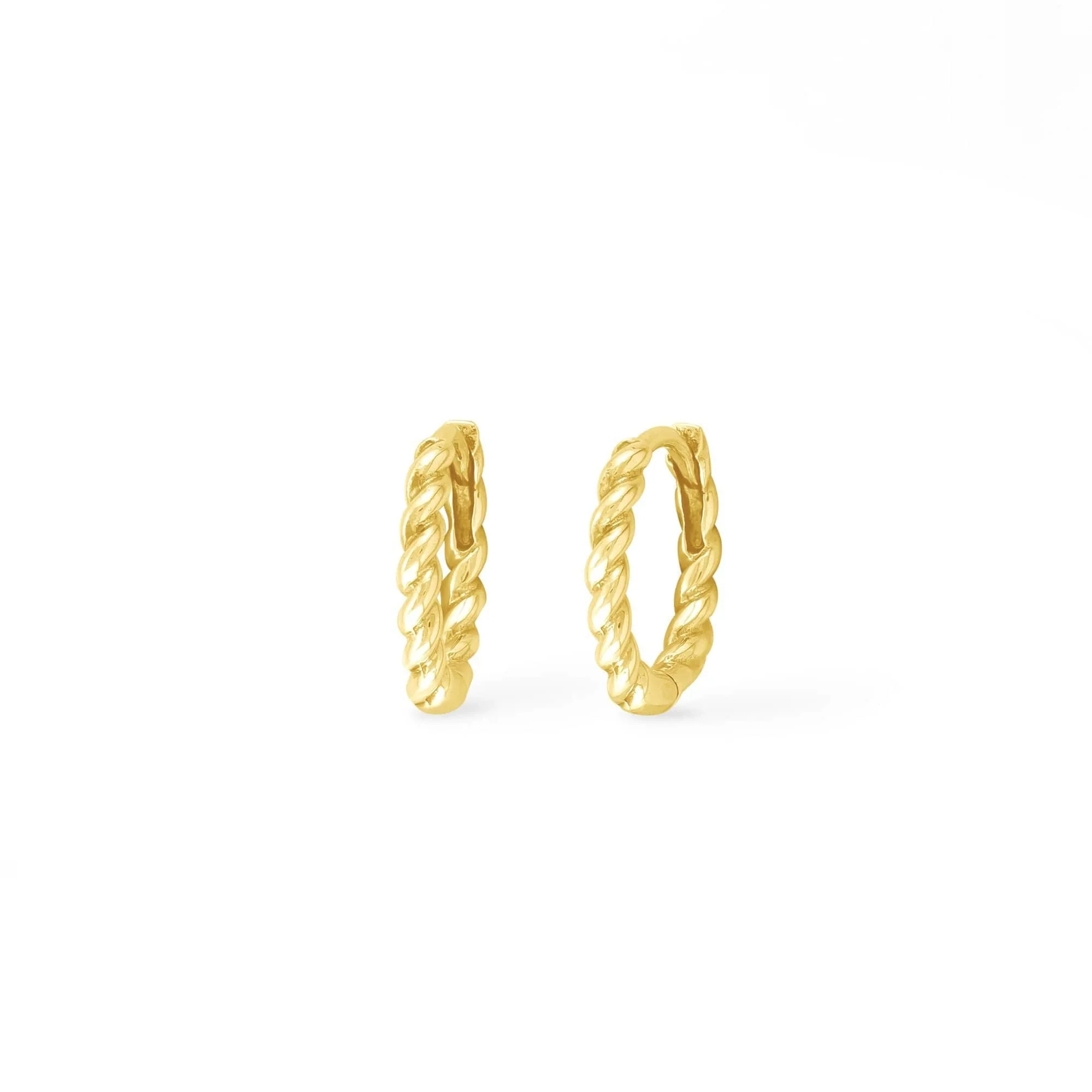 Braided Huggie Hoops - Image 6