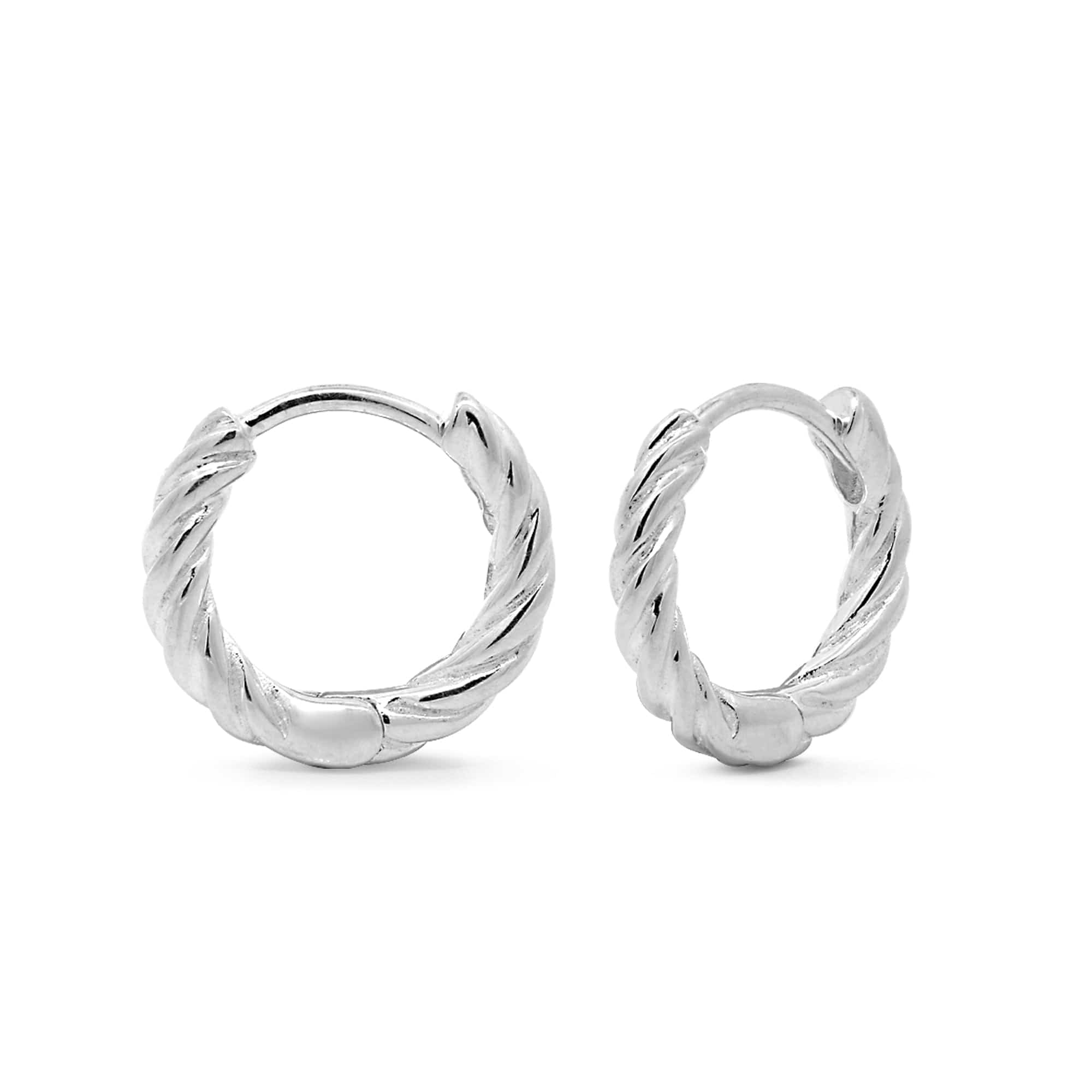 Braided Huggie Hoops - Image 8