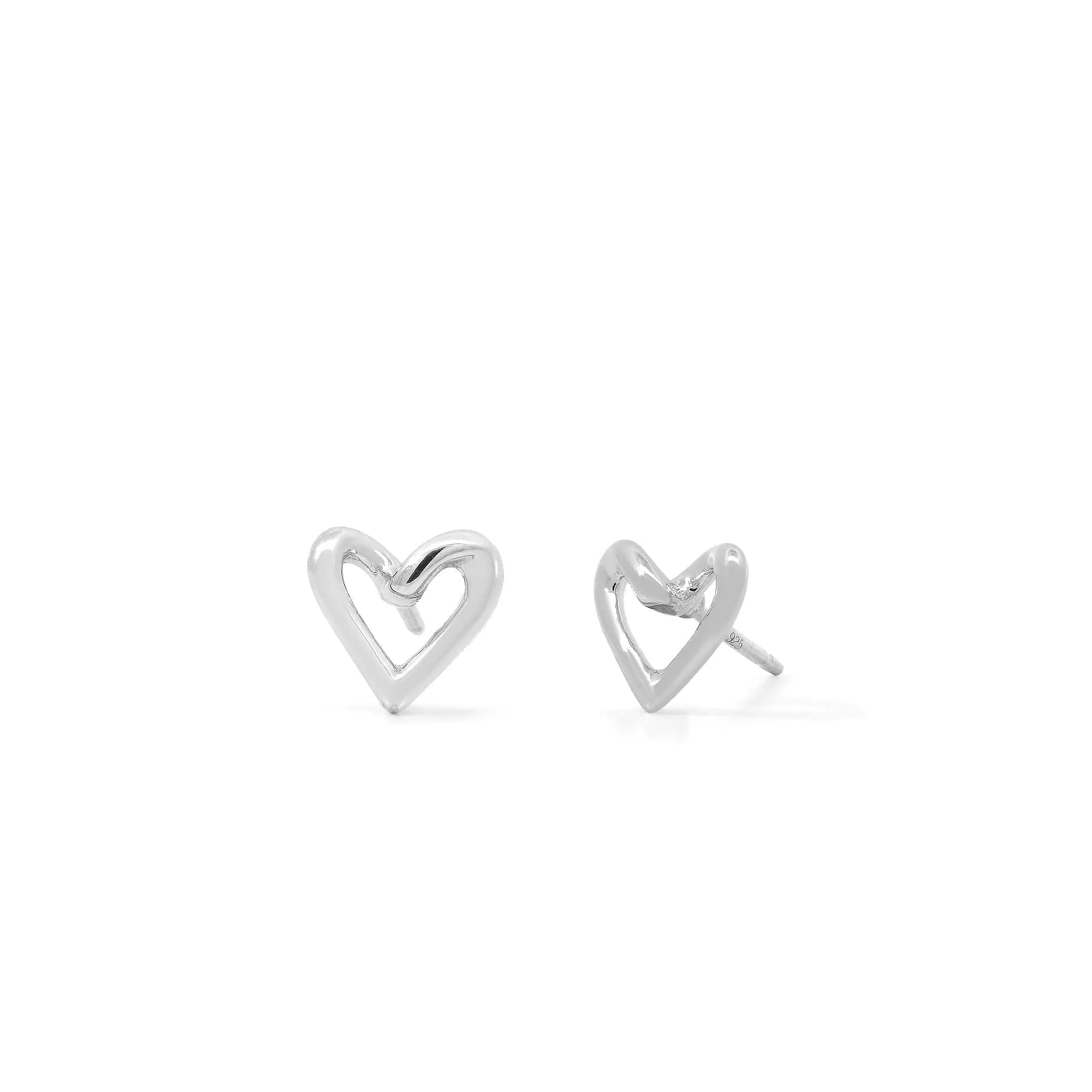 Infinite Loop Heart Studs
