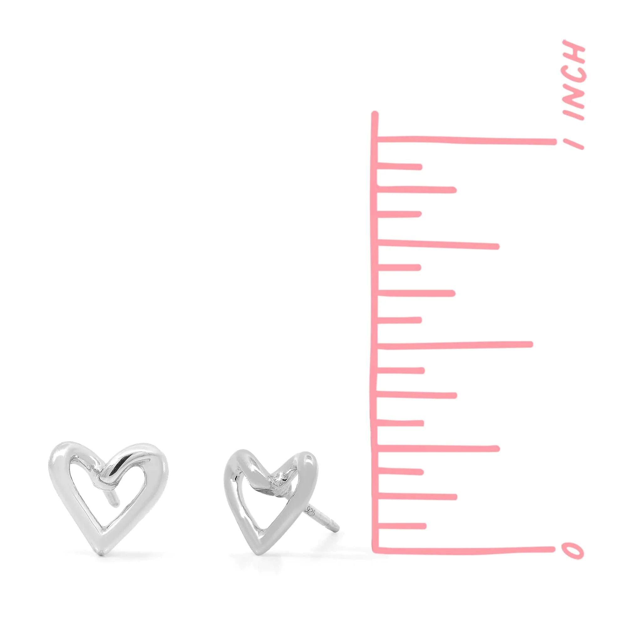 Infinite Loop Heart Studs - Image 4