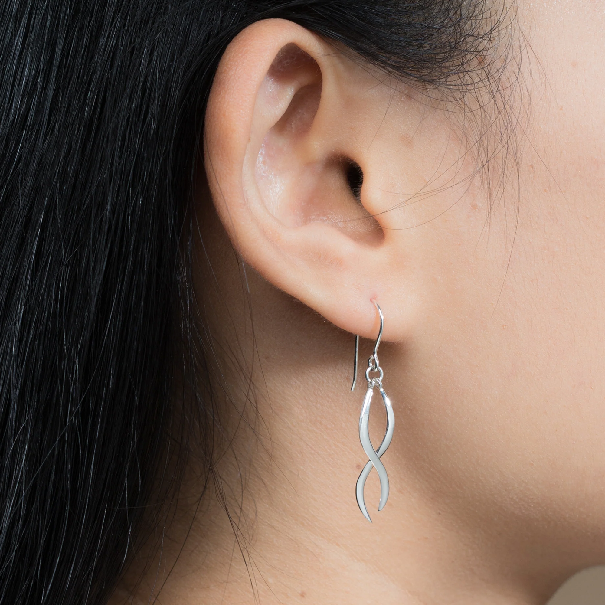 Infinity Flow Dangle Earrings - Image 2