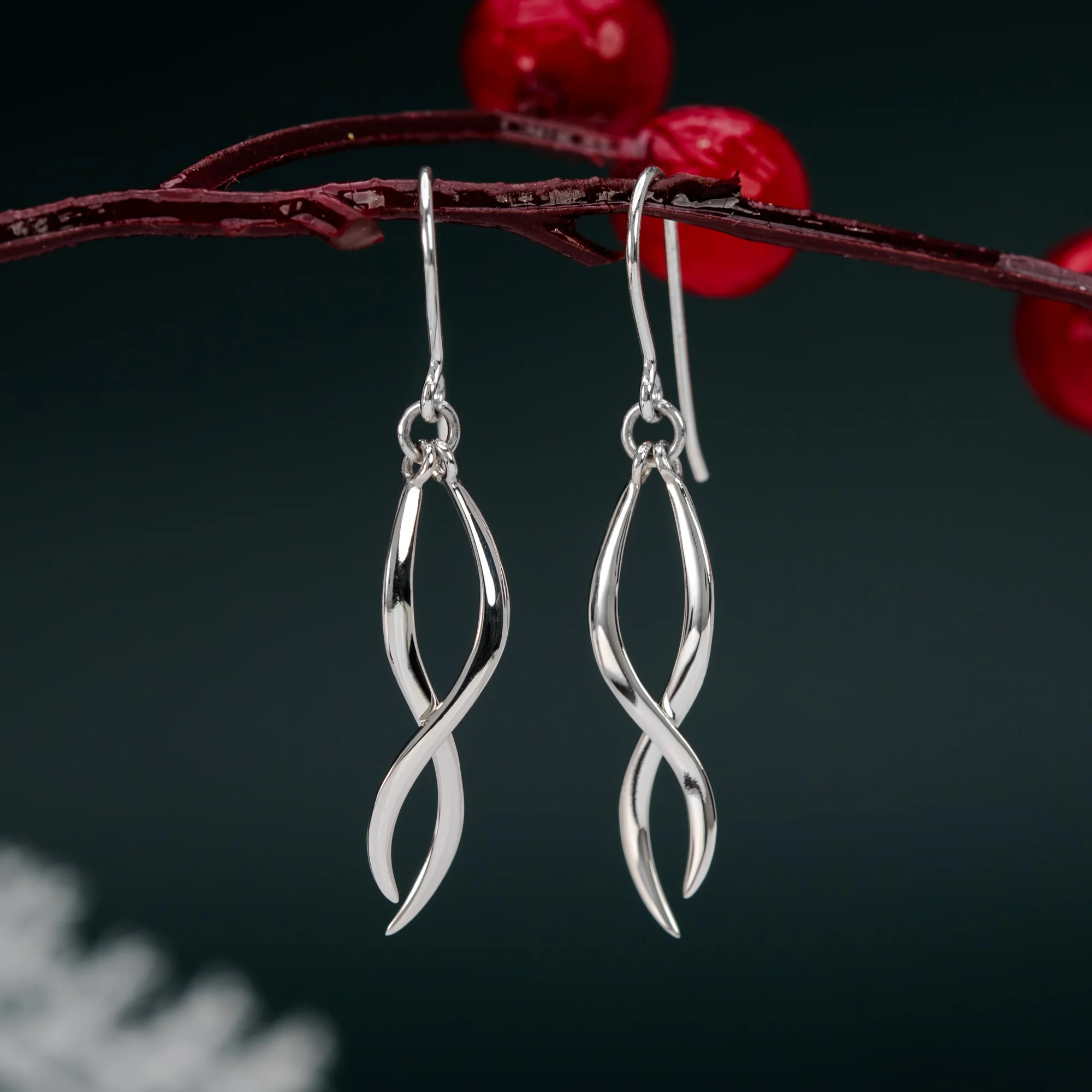 Infinity Flow Dangle Earrings - Image 3