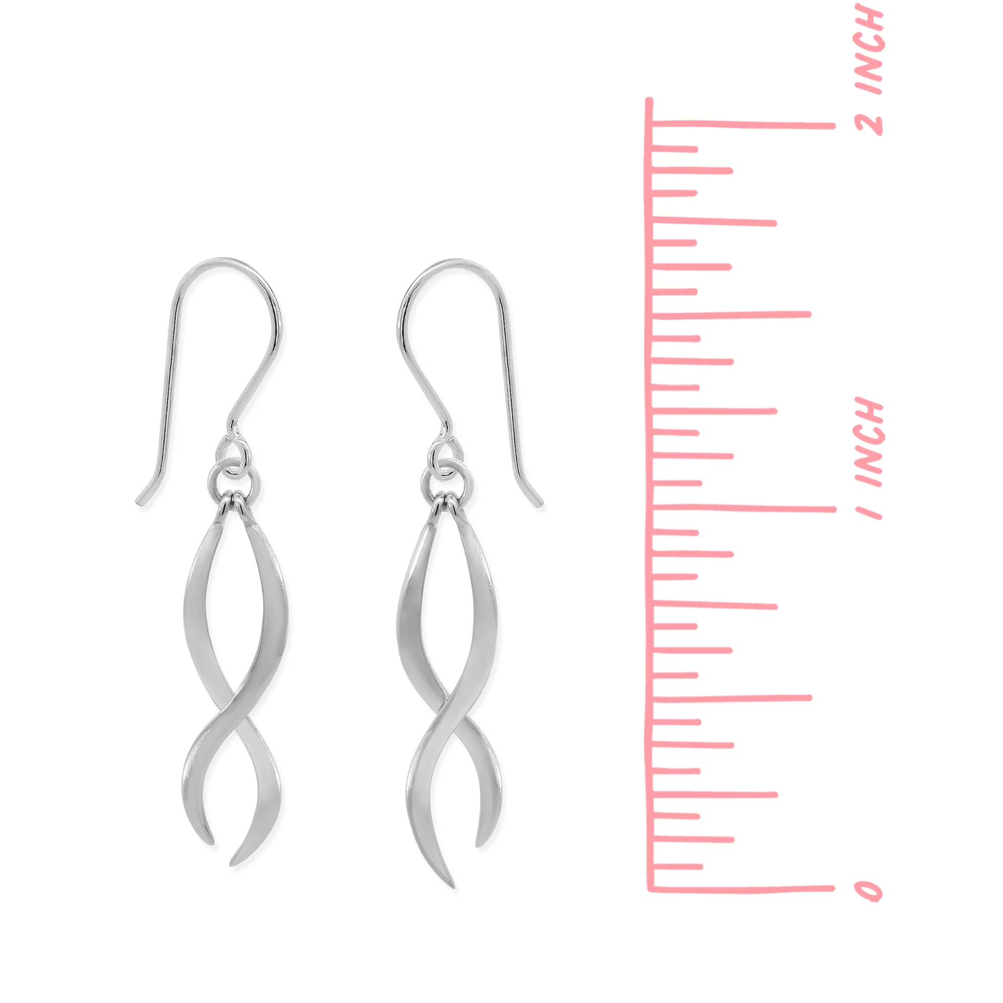 Infinity Flow Dangle Earrings - Image 4