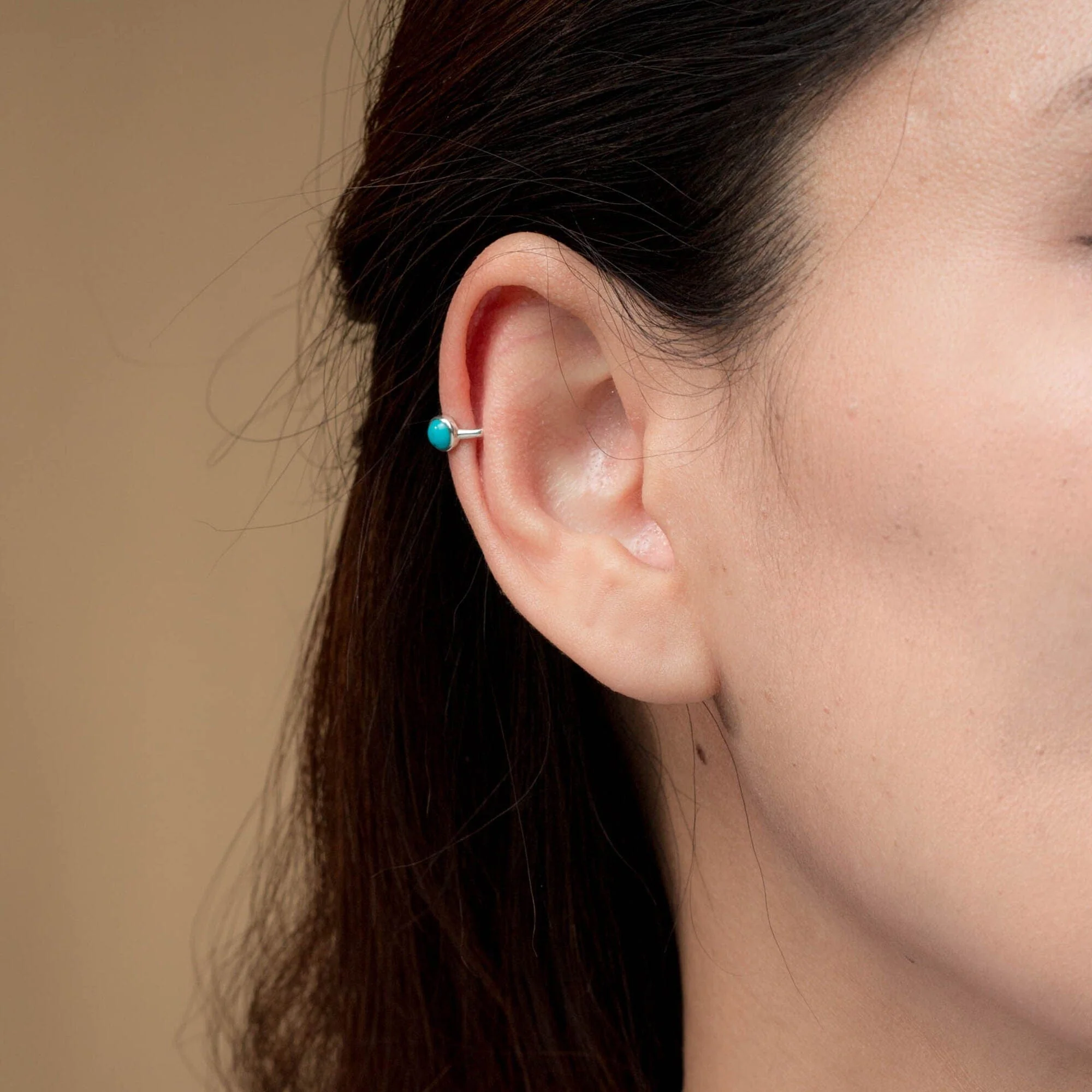 Jaime Ear Cuff with Turquoise - Image 2