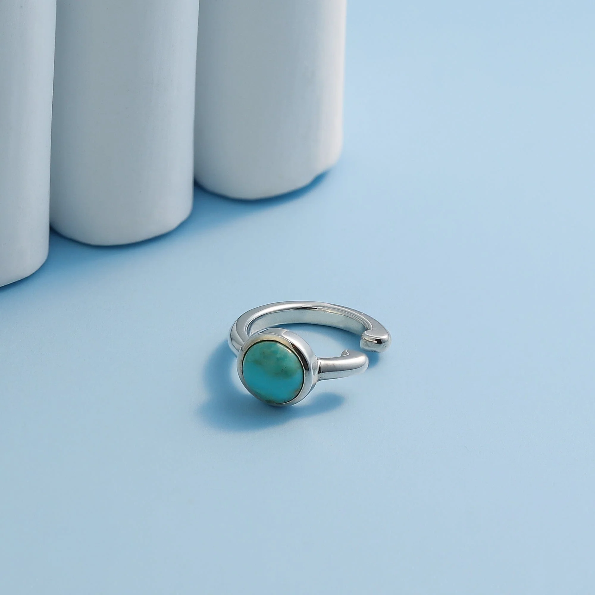 Jaime Ear Cuff with Turquoise - Image 3