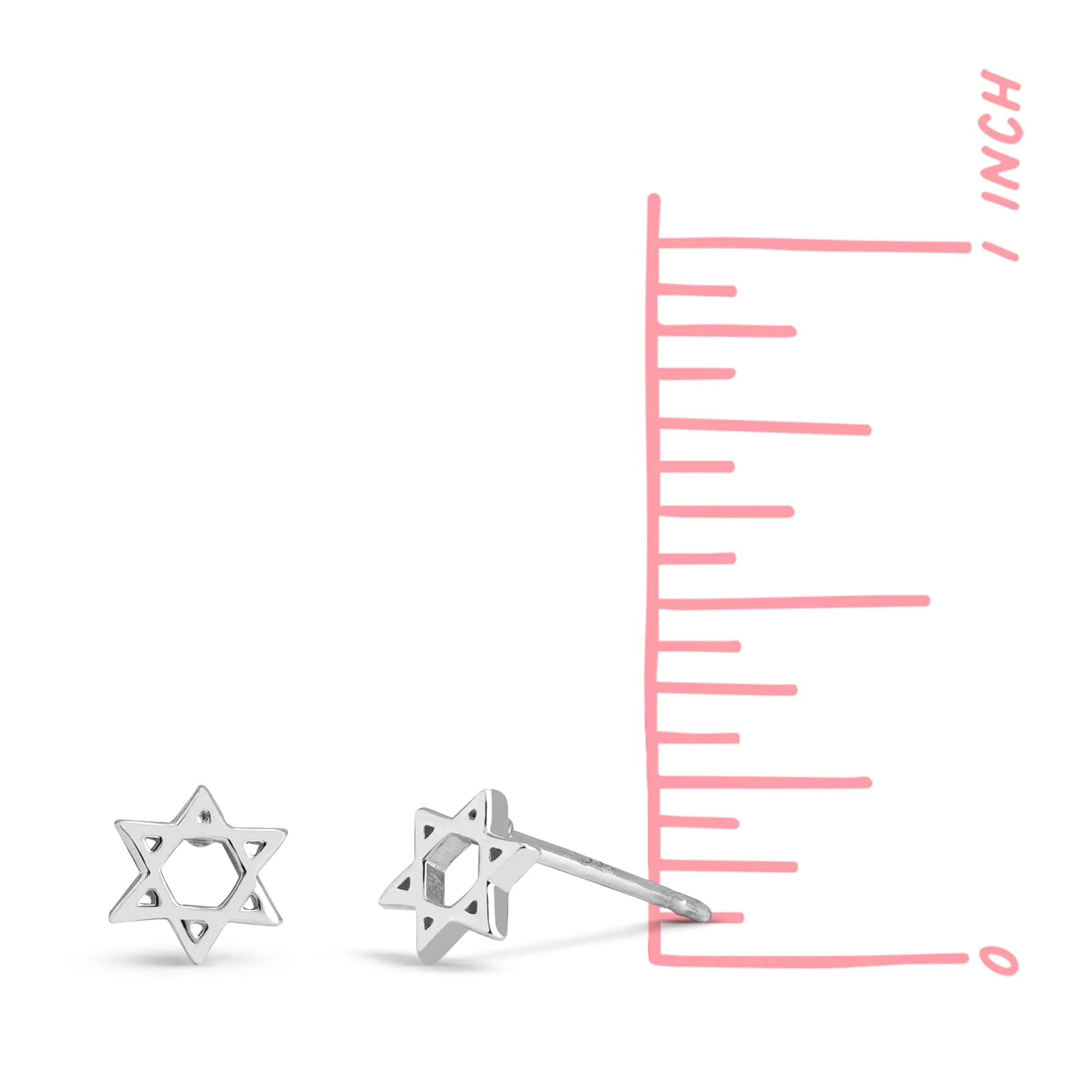 Jewish Star Studs - Image 3