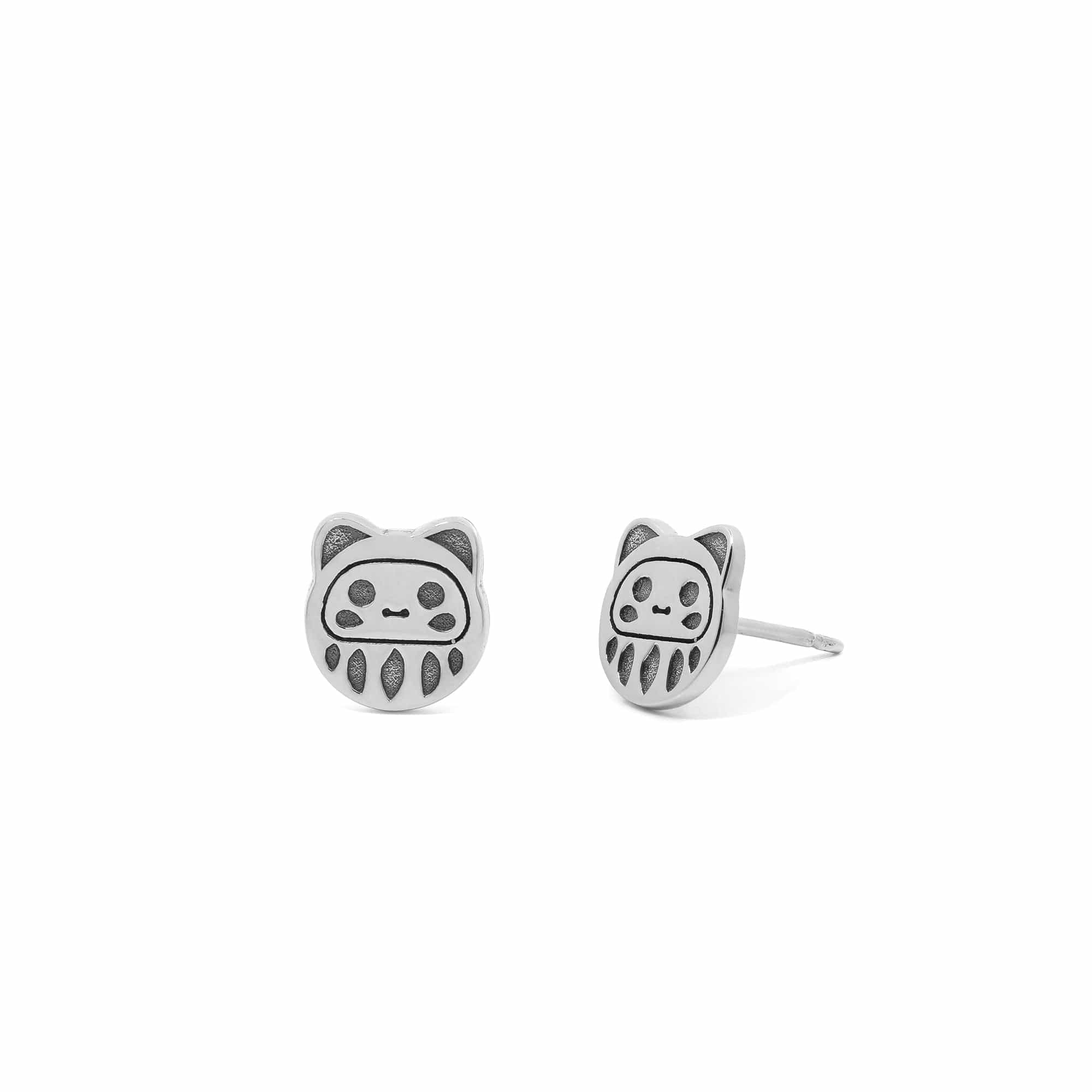 Kawaii Daruma Studs