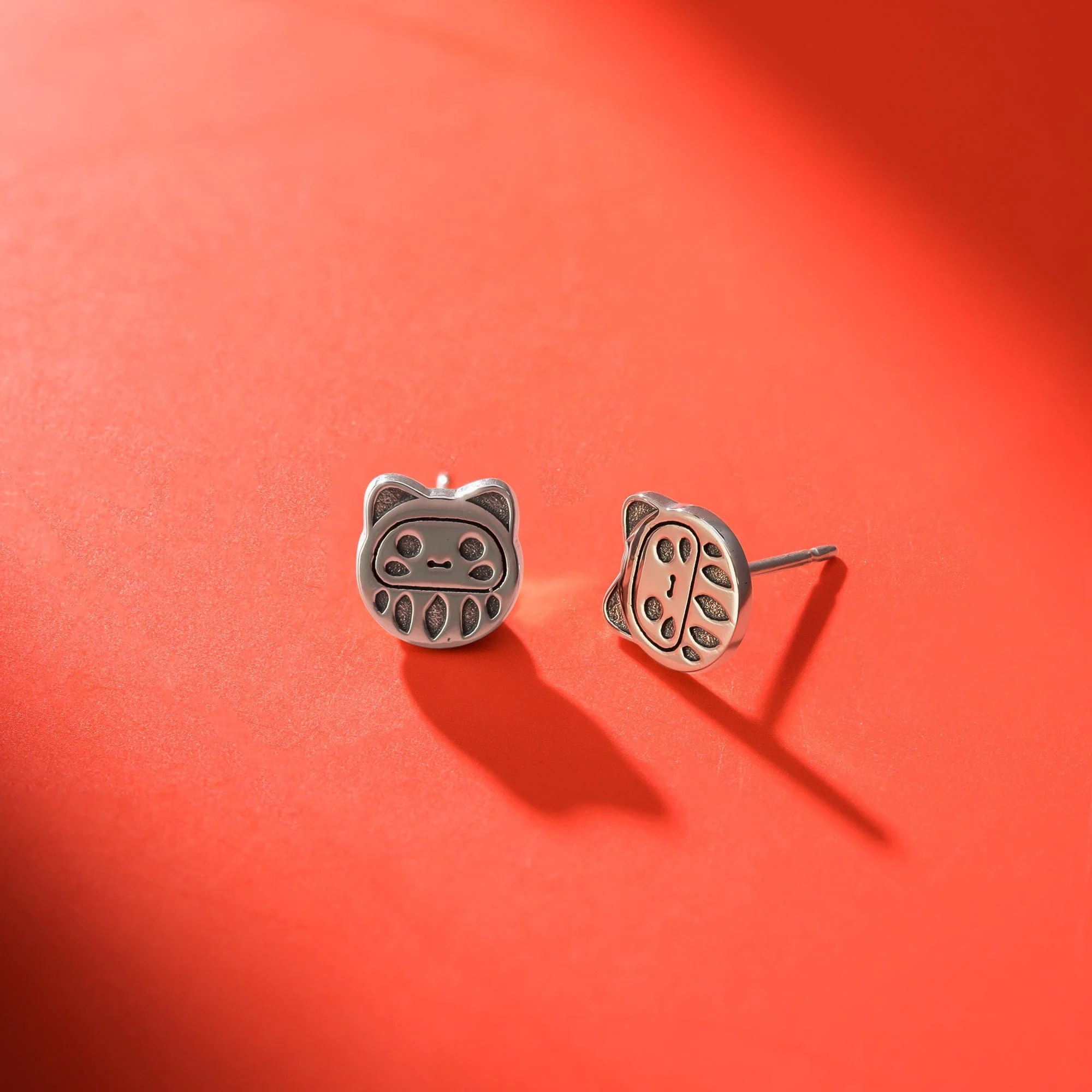 Kawaii Daruma Studs - Image 3