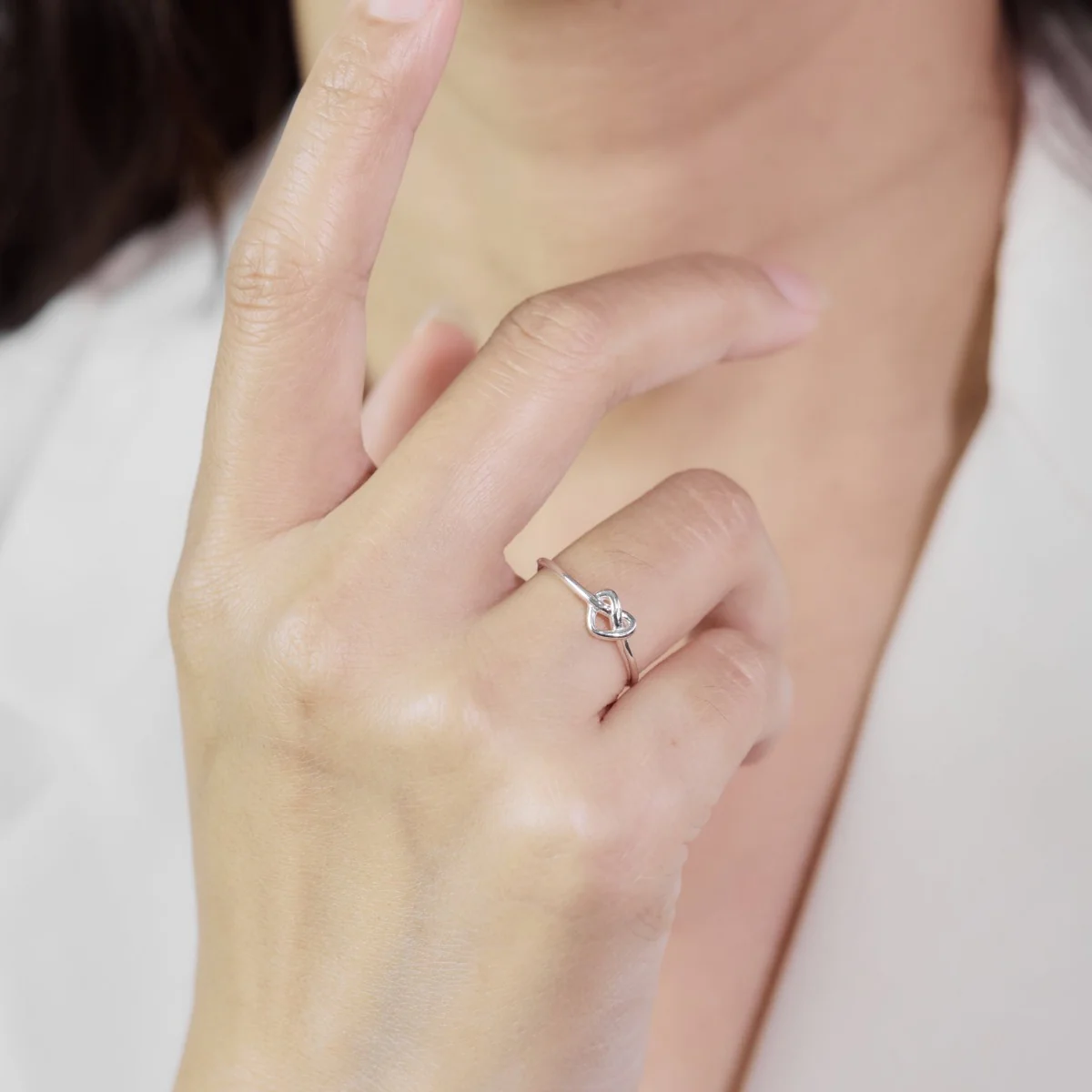 Knot Heart Ring - Image 3