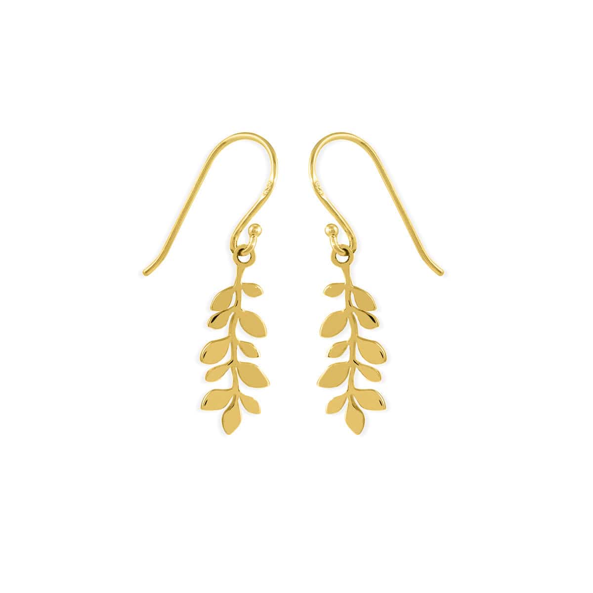 Leaf Drop Dangle Earrings