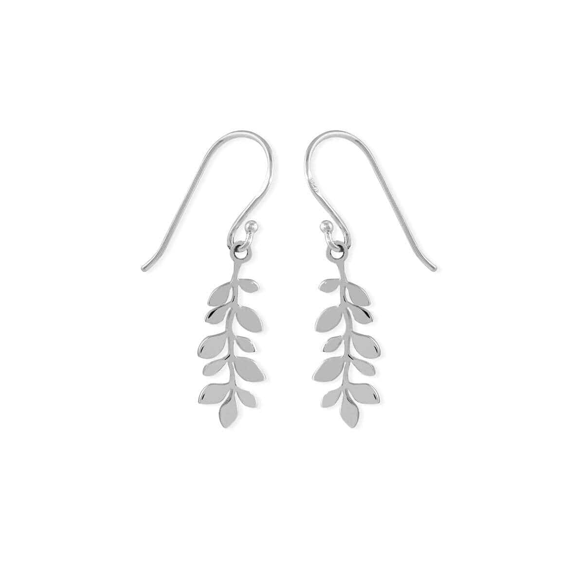 Leaf Drop Dangle Earrings - Image 2