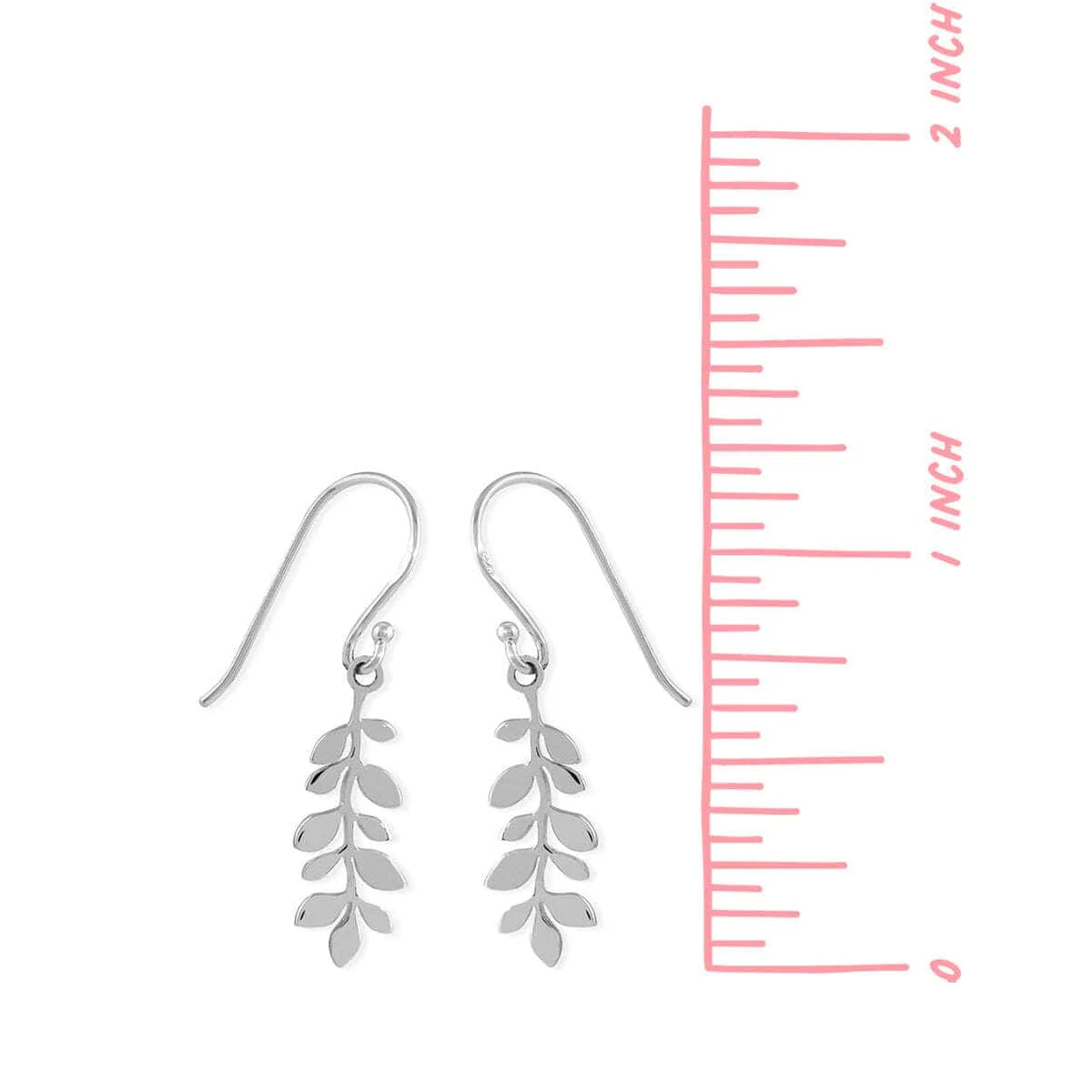 Leaf Drop Dangle Earrings - Image 5