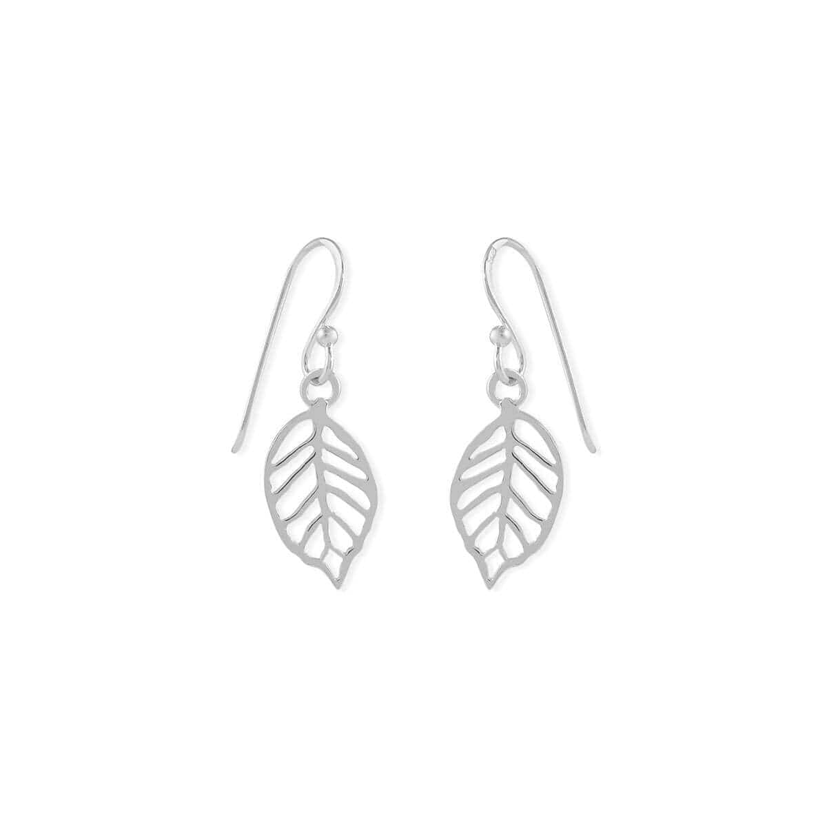 Leaf Outline Dangle Earrings