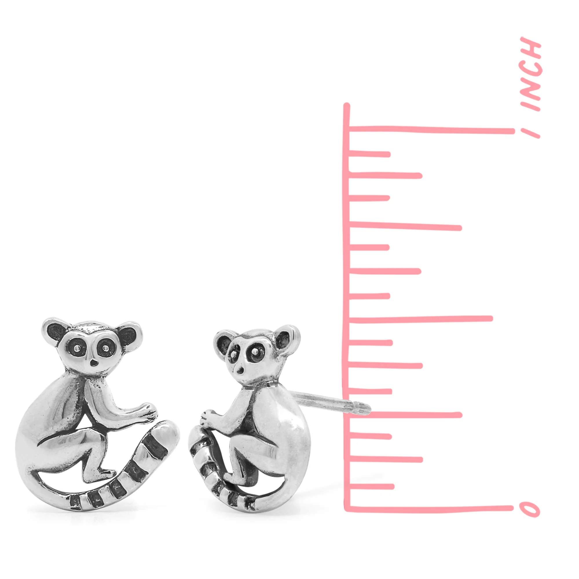 Lemur Stud Earrings - Image 4