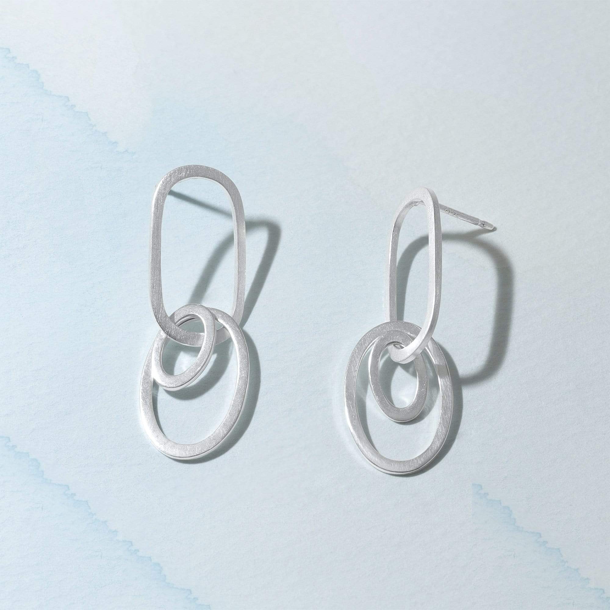 Silver Links Earrings - Image 3