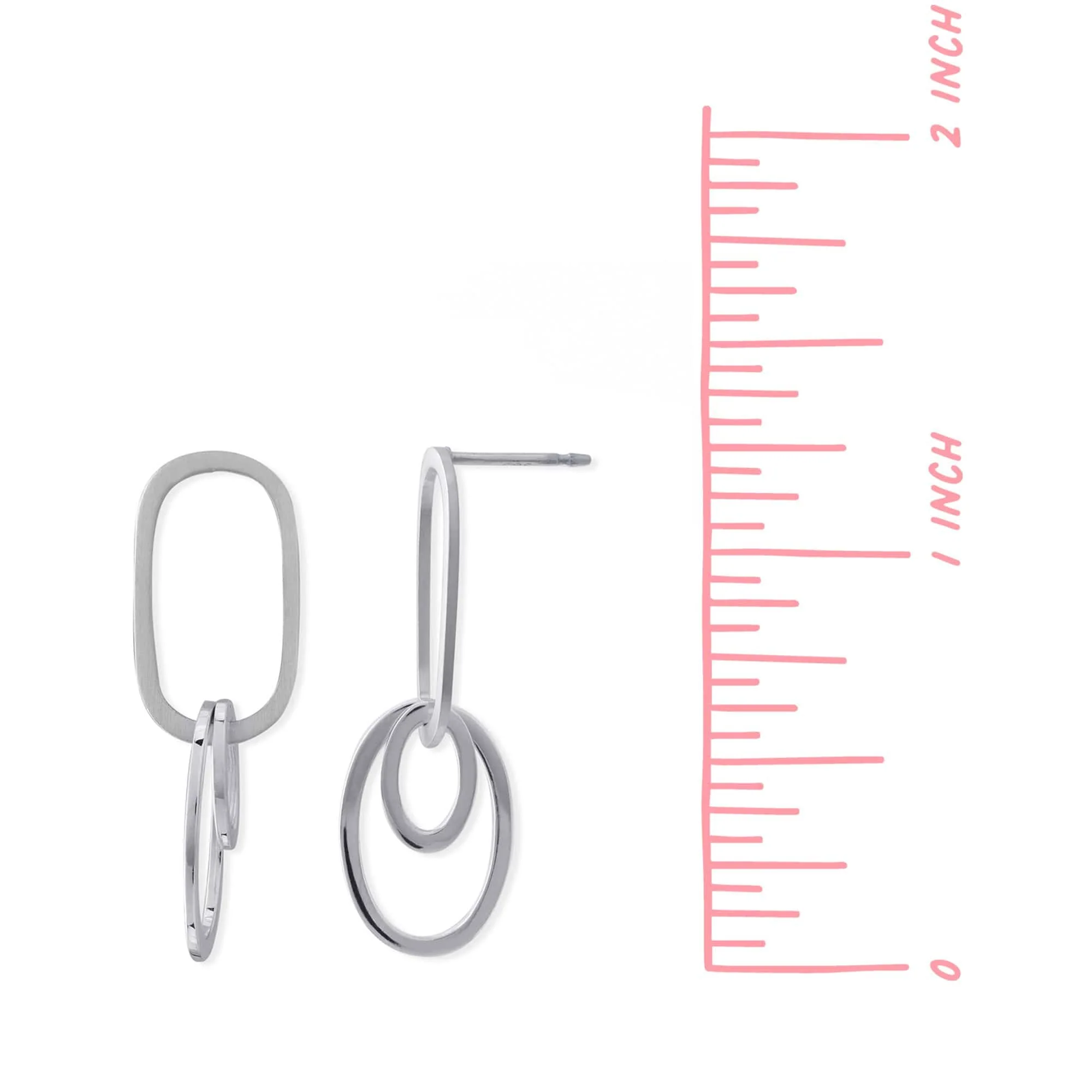 Silver Links Earrings - Image 4