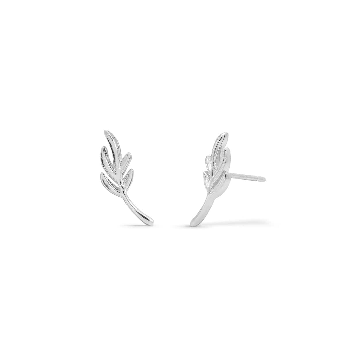 Little Leaf Branch Stud Earrings