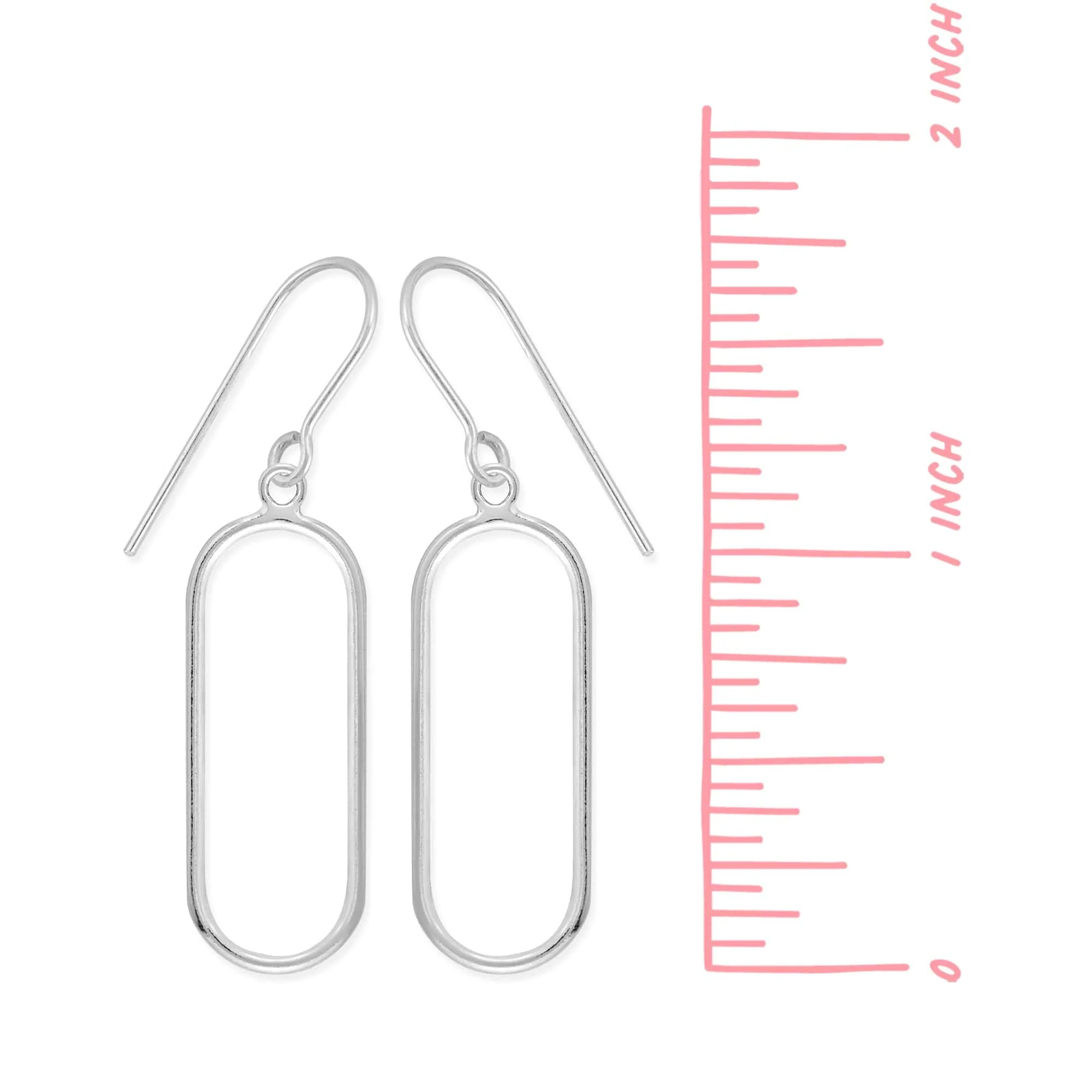 Long Oval Earrings - Image 3