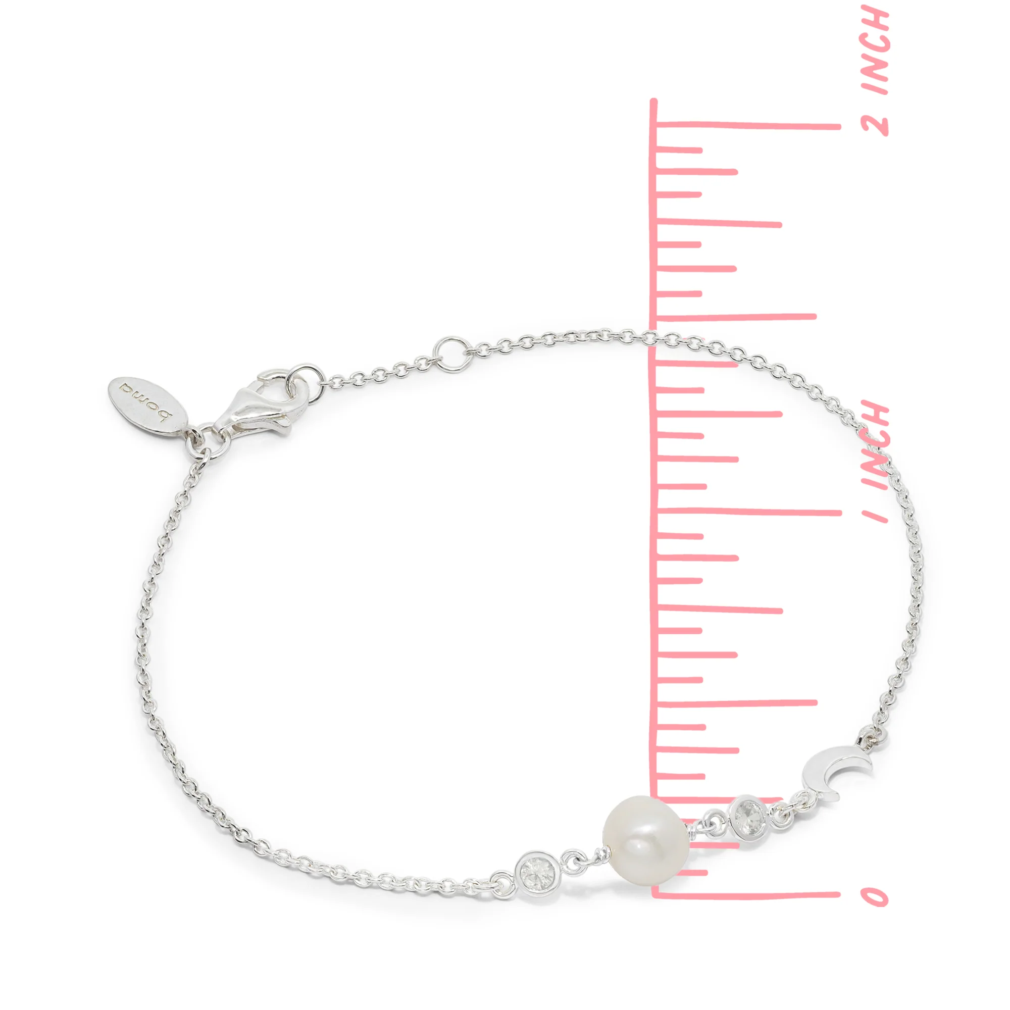 Luna Pearl Bracelet with Stone - Image 8