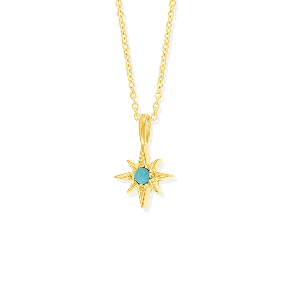 Luna Star Pendant with Stone - Image 4