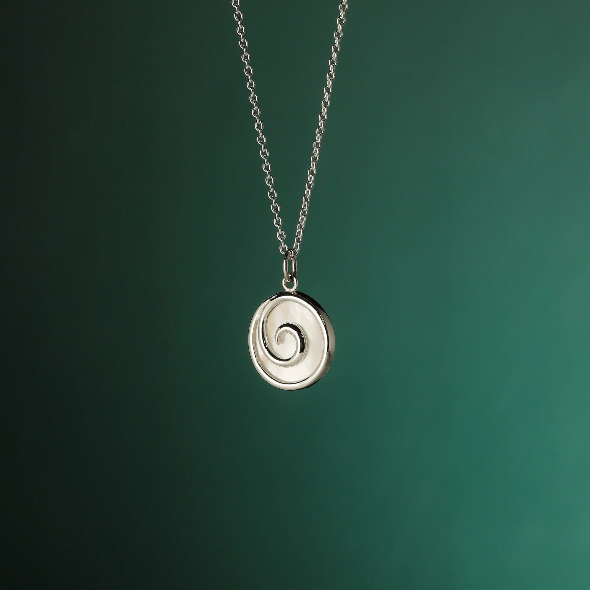 Maori Spiral Necklace with Stone - Image 6