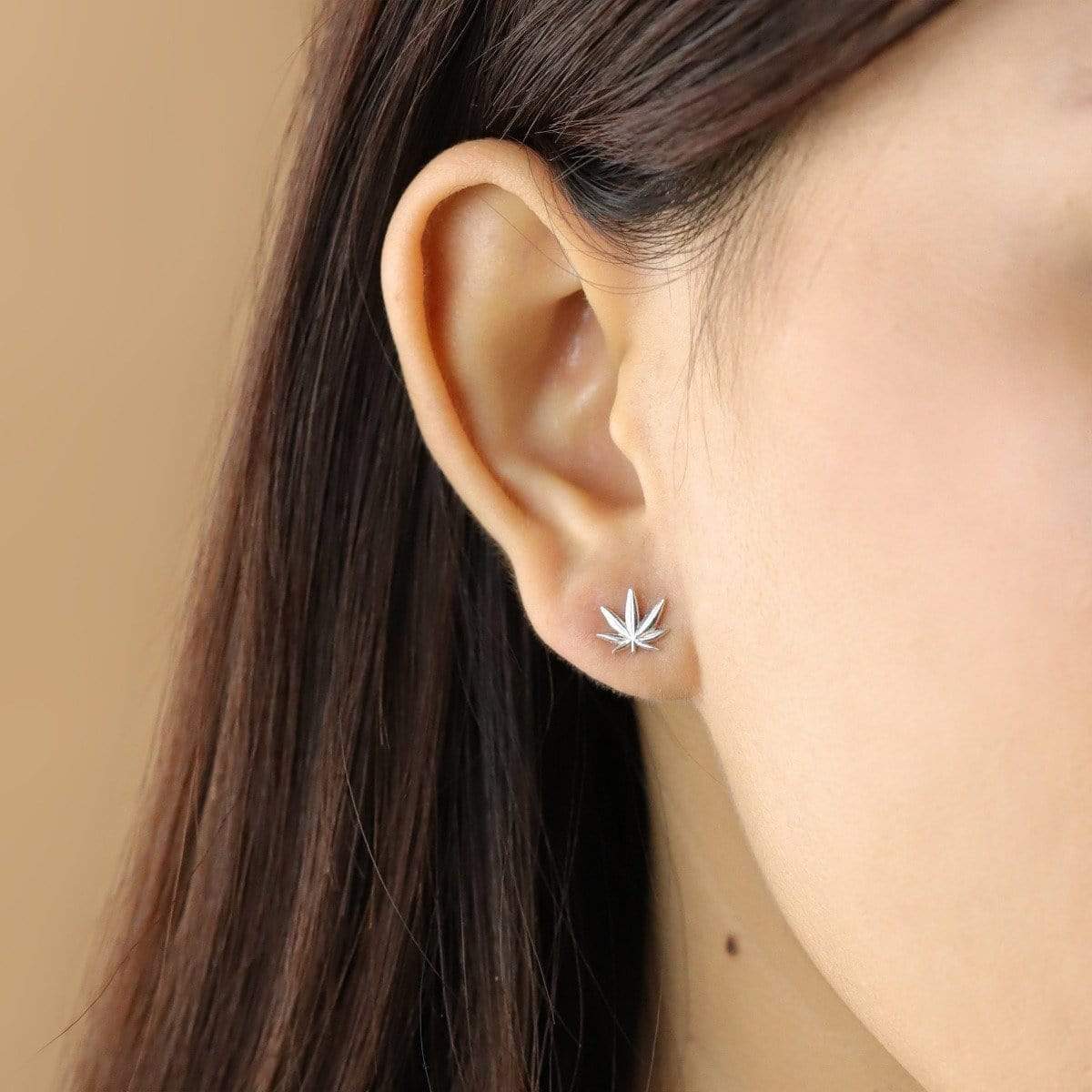 Marijuana Leaf Studs - Image 2