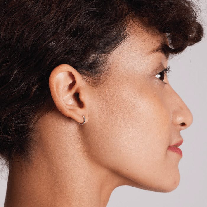 Mini Huggie Hoop Earrings - Image 4
