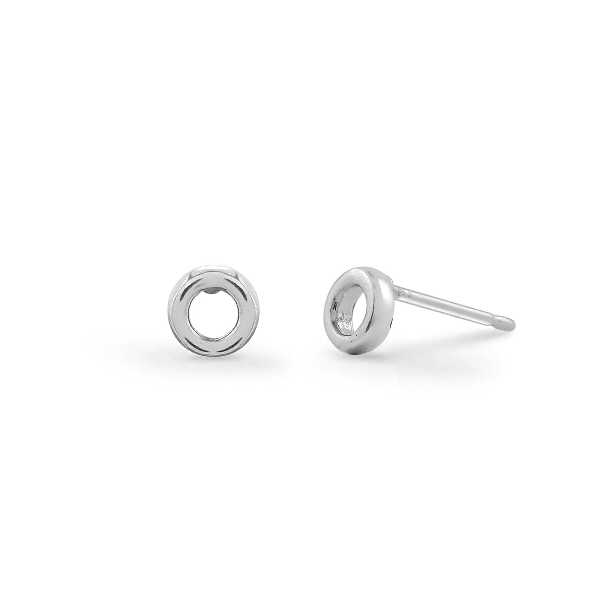 Mini open circle studs