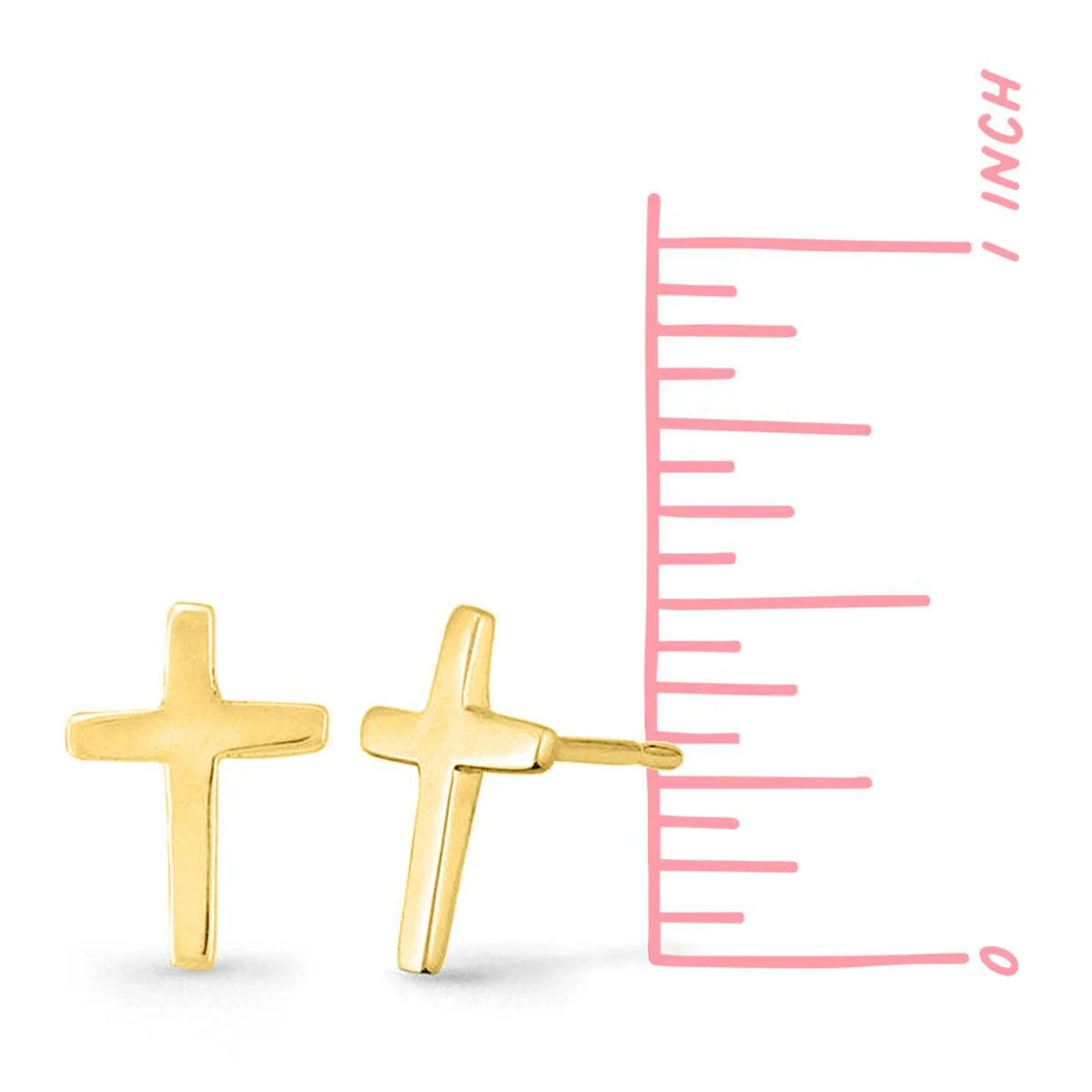 Minimal Cross Studs - Image 12
