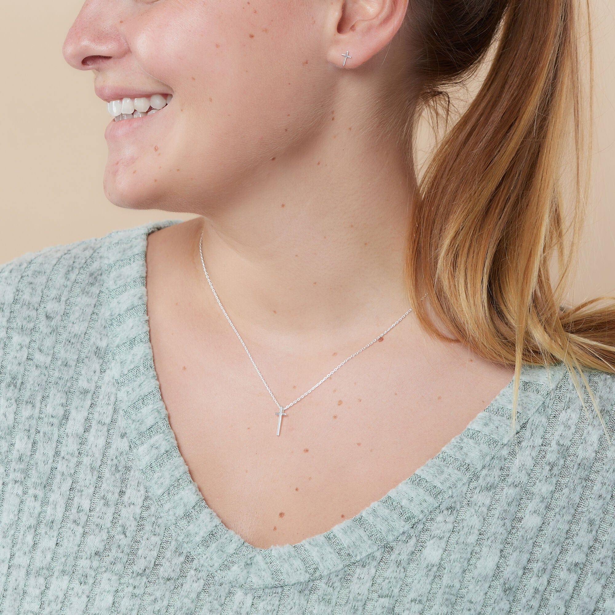 Minimal Cross Studs - Image 5