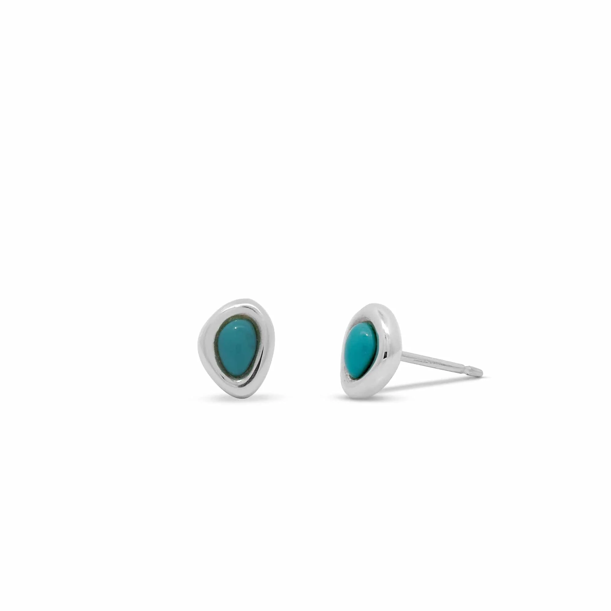Pebble Studs with Stone