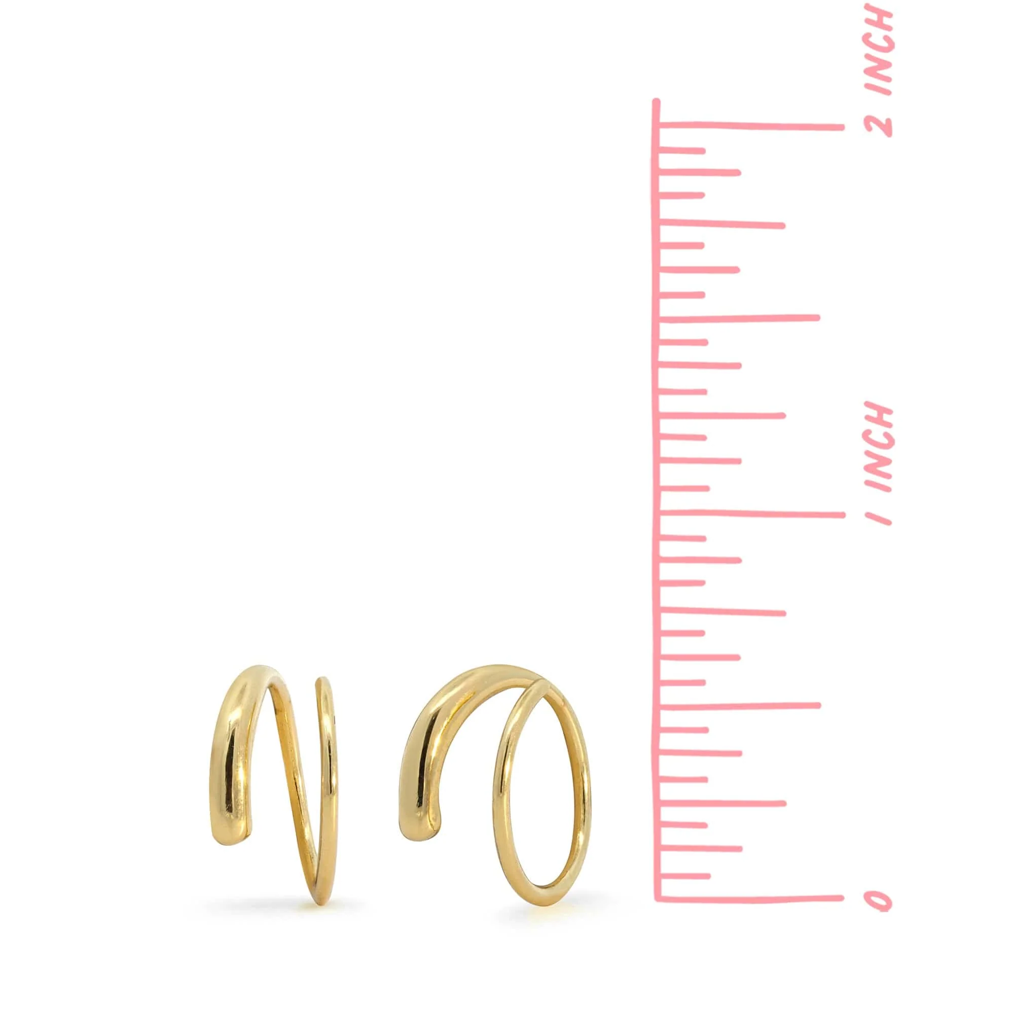 Minimalist Wrap Pull Through Hoops - Image 8