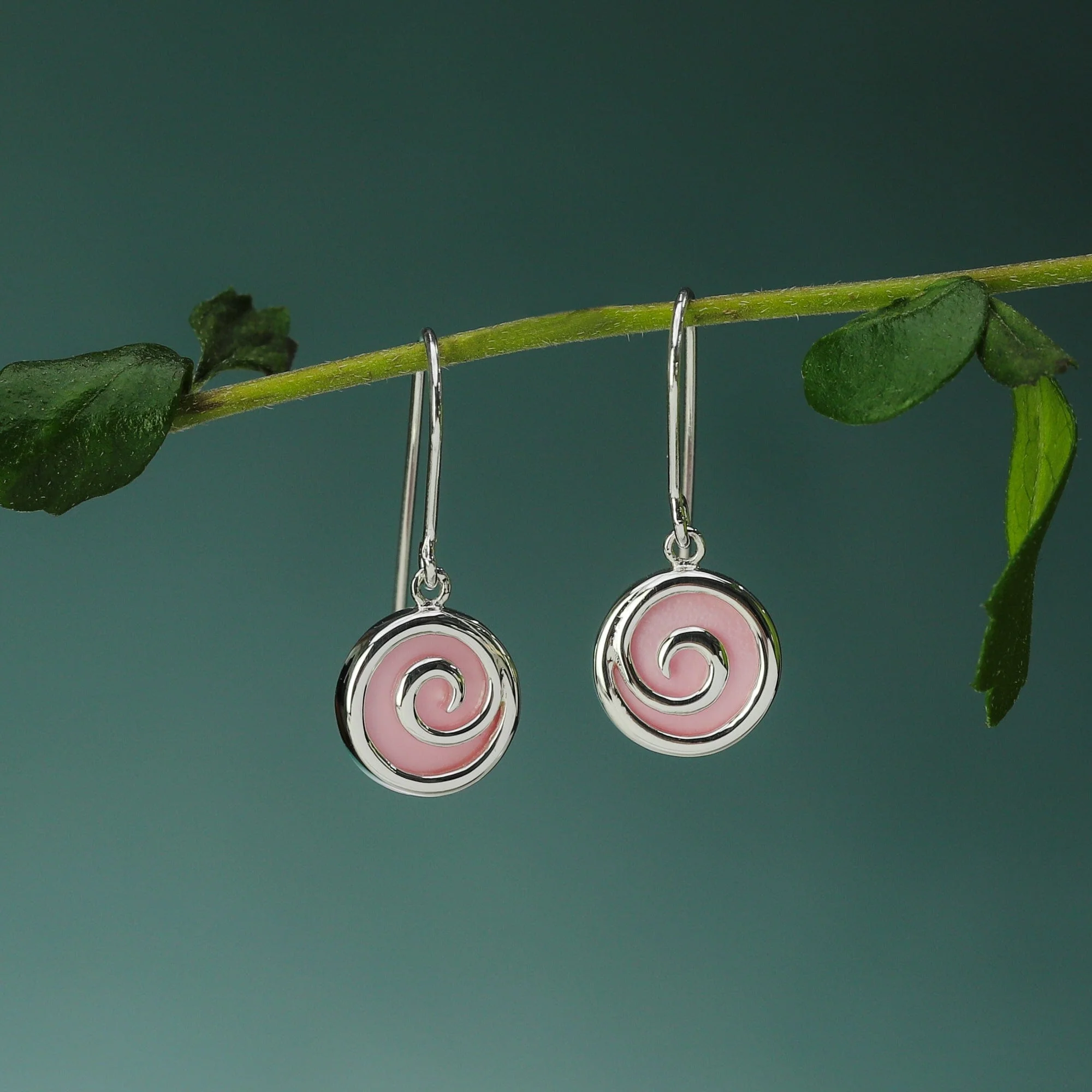 Moari Spiral Dangles With Stone - Image 3