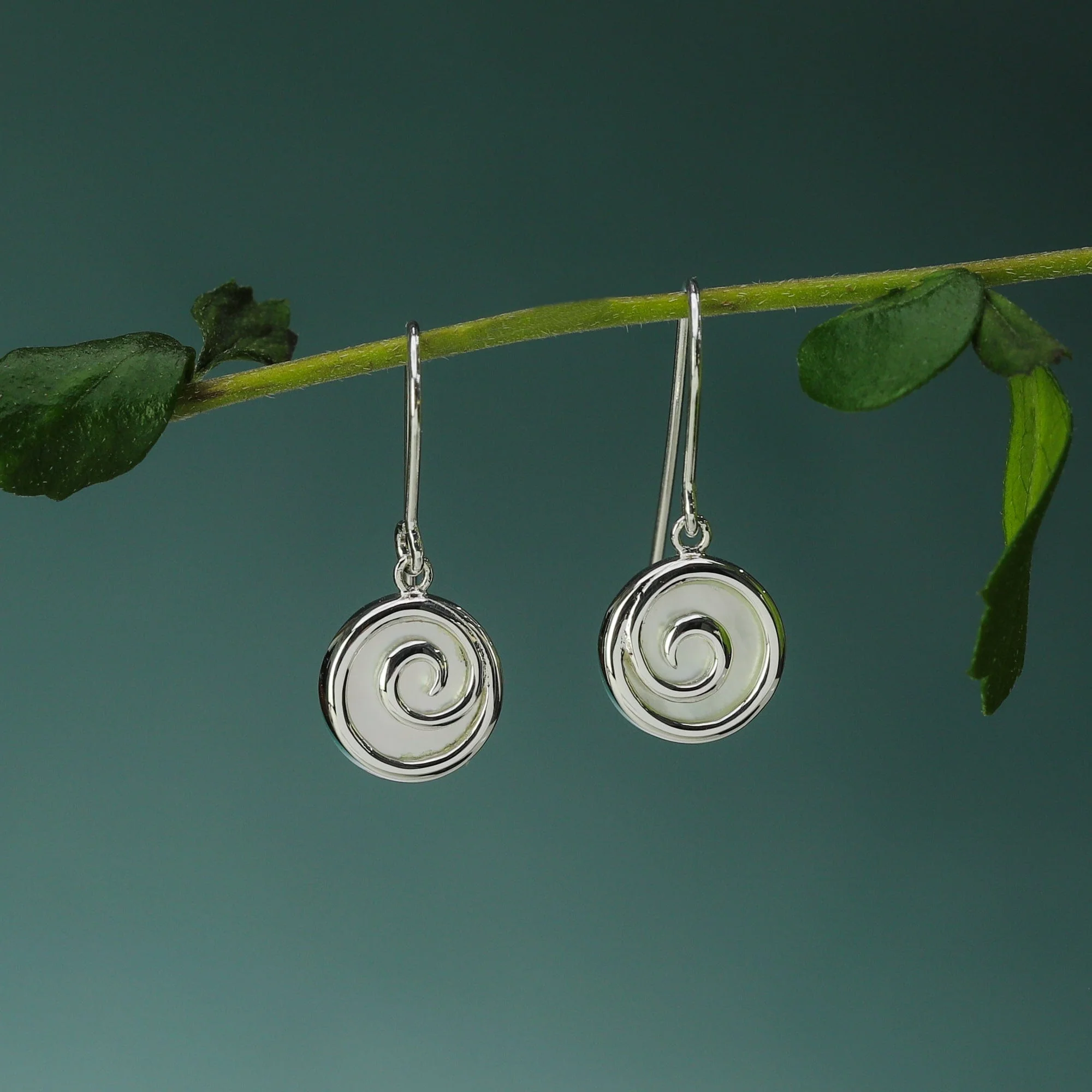 Moari Spiral Dangles With Stone - Image 6