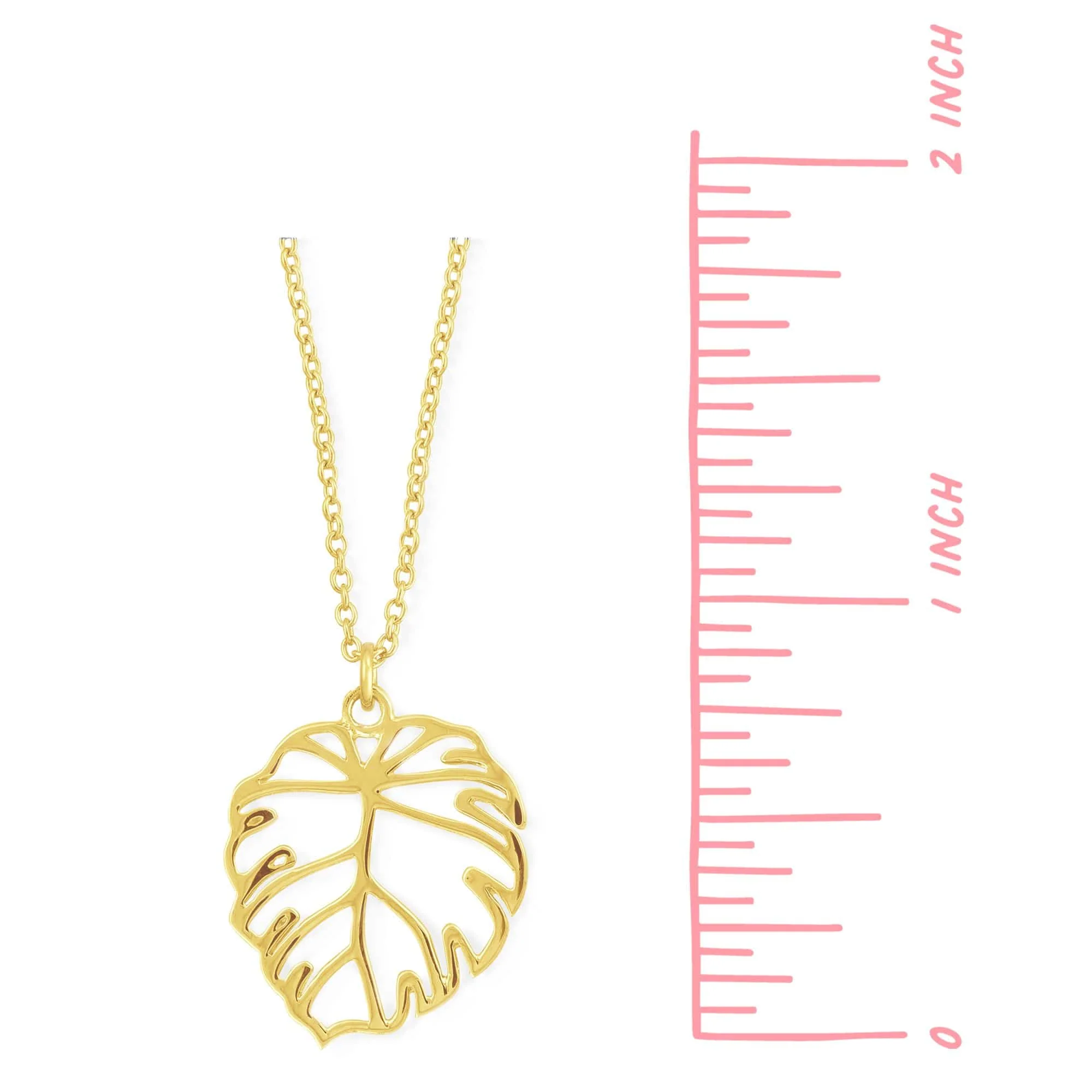 Monstera Leaf Necklace - Image 7