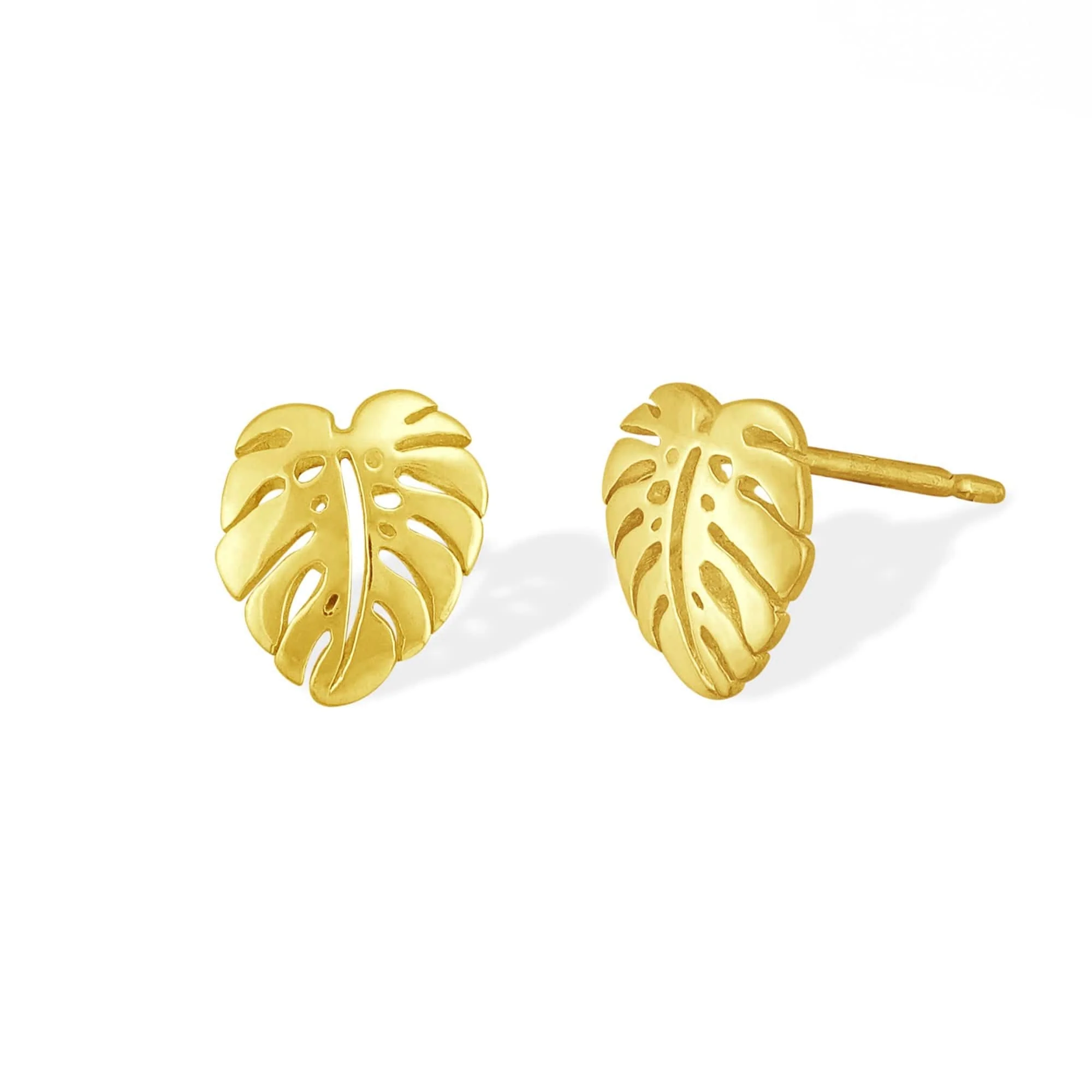 Monstera Leaf Studs - Image 3