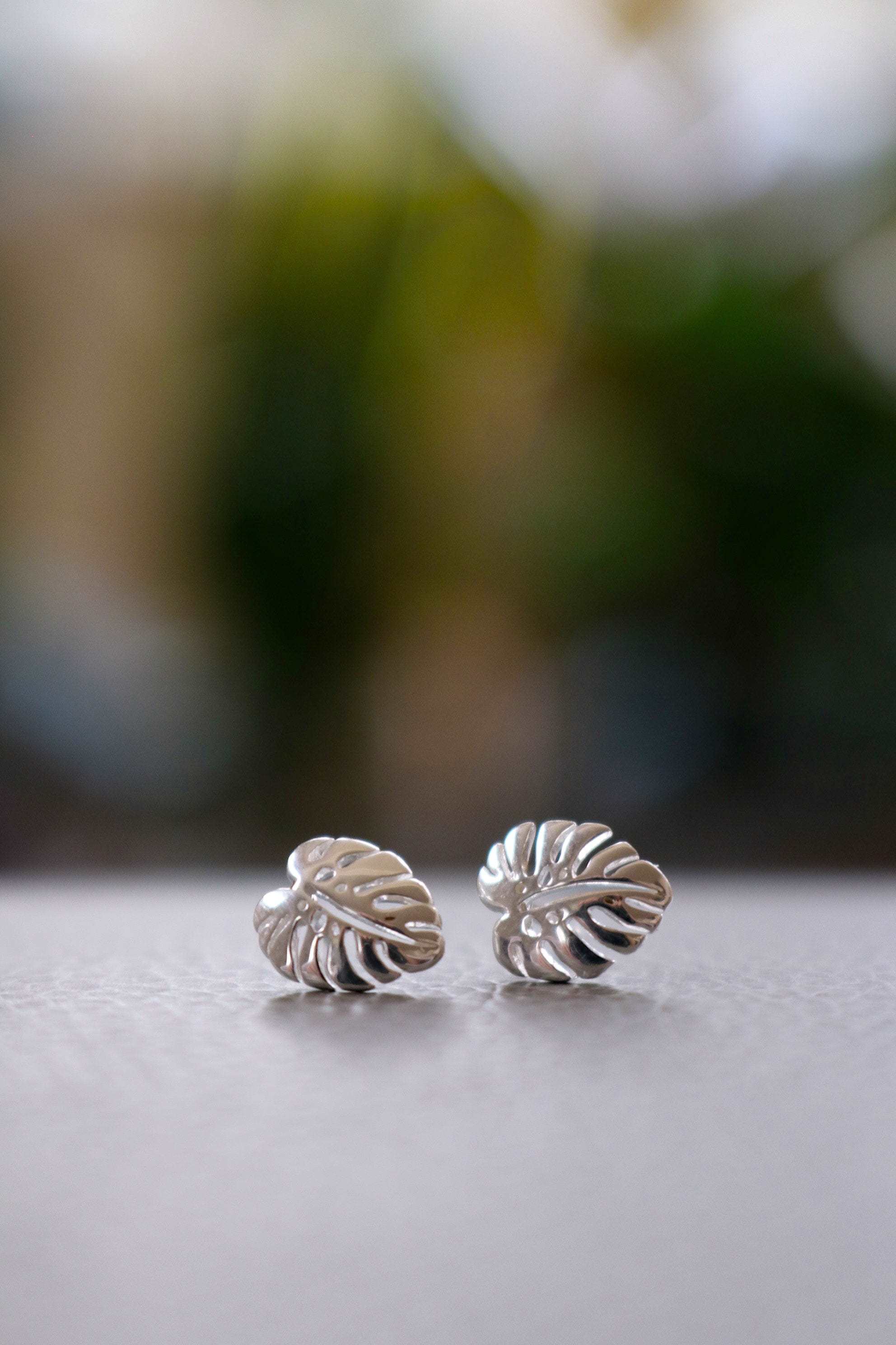 Monstera Leaf Studs - Image 5