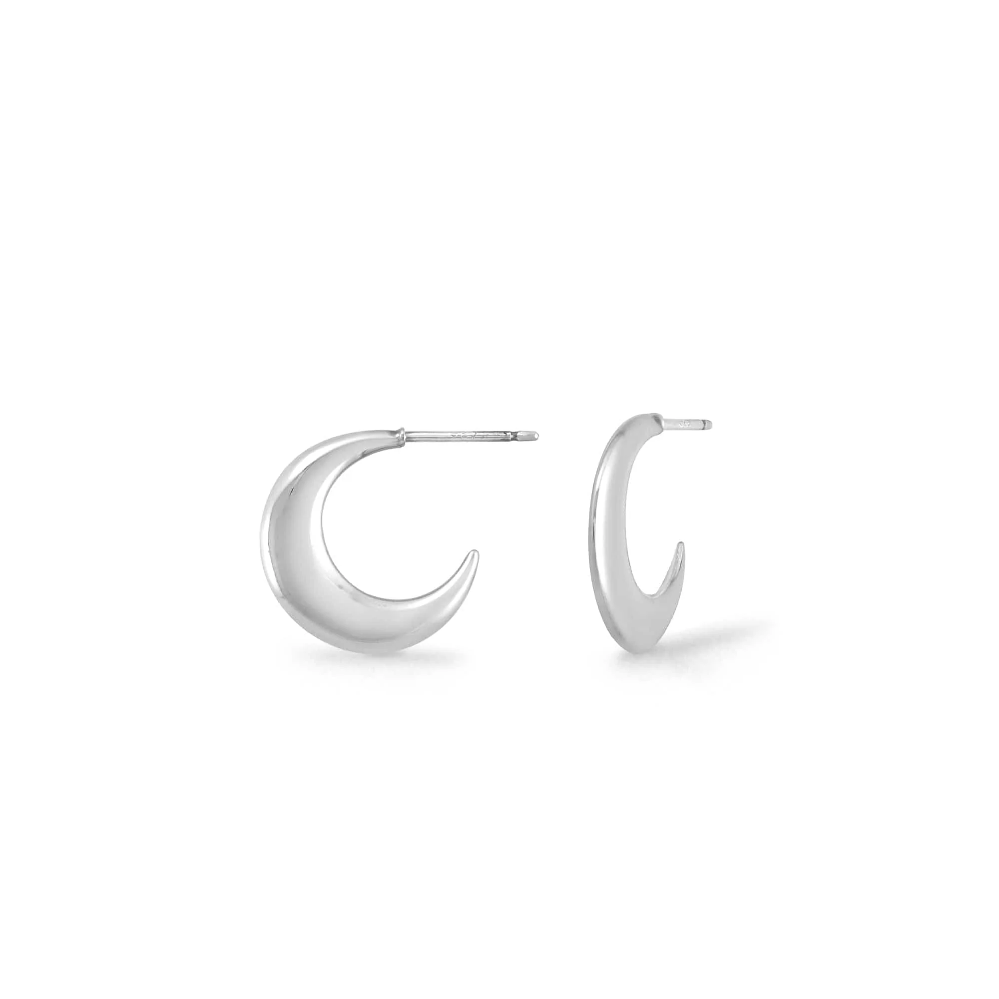 Moon Shape Hoops