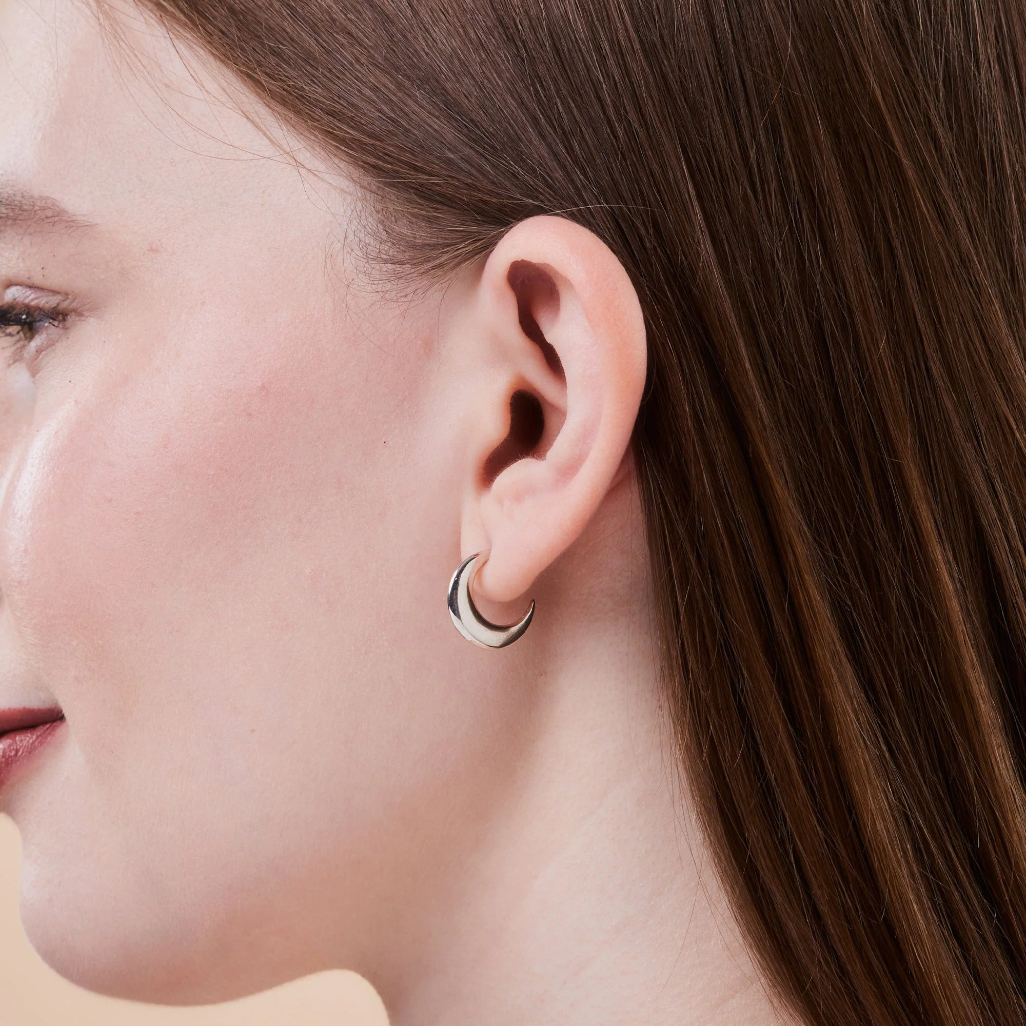 Moon Shape Hoops - Image 2