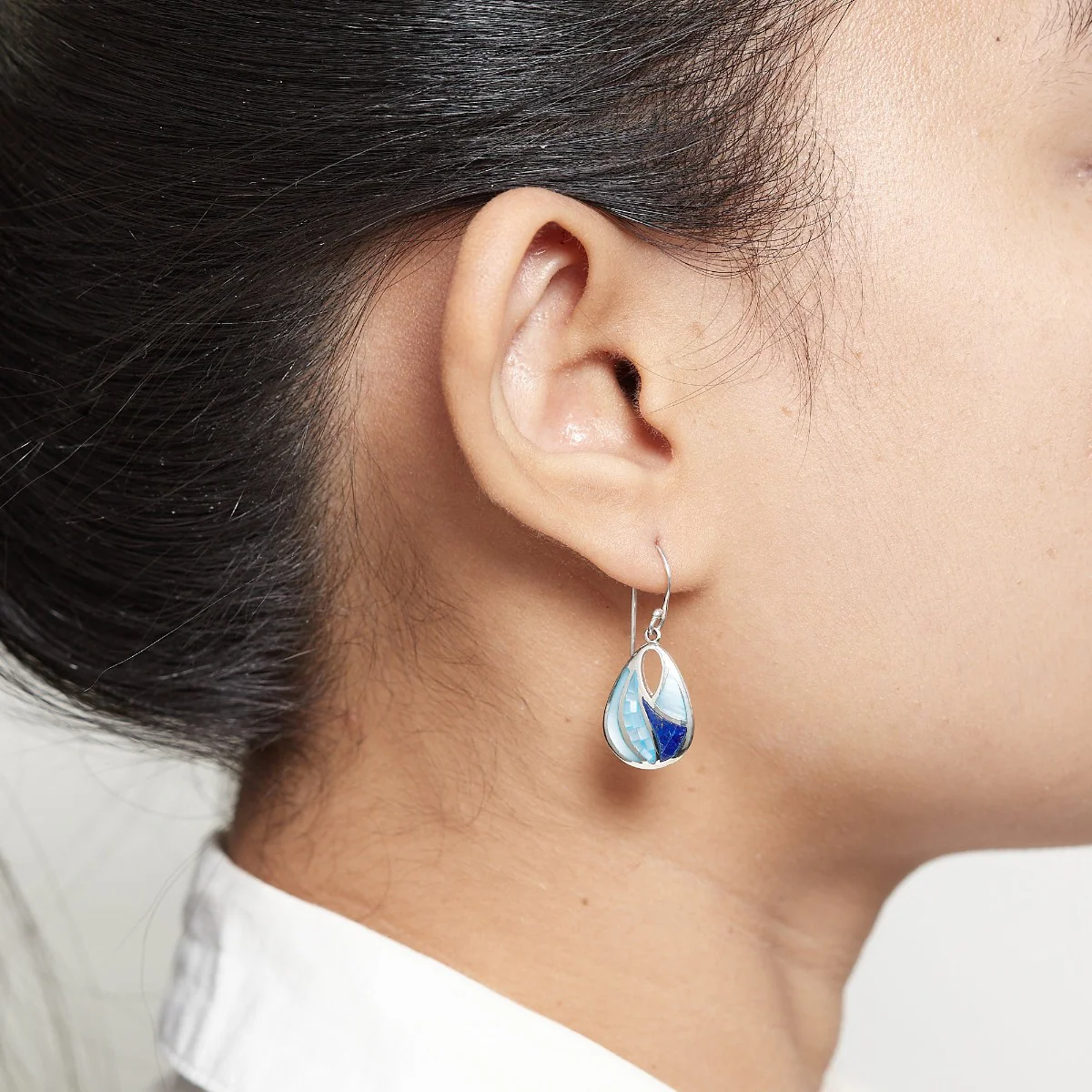 Mosaic Dangle Earrings - Image 2